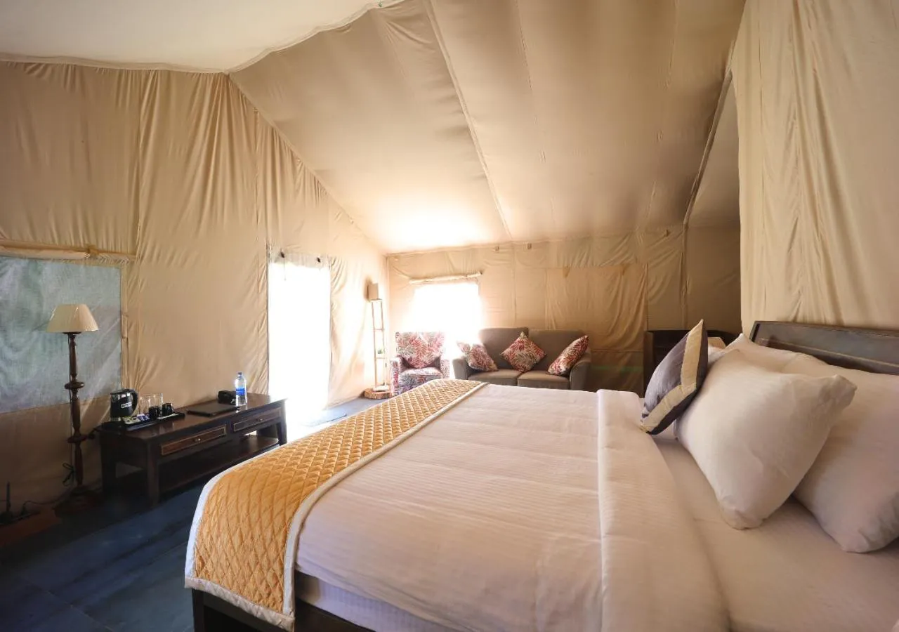 View (from property/room), Bed in Three Hills Resort Coorg