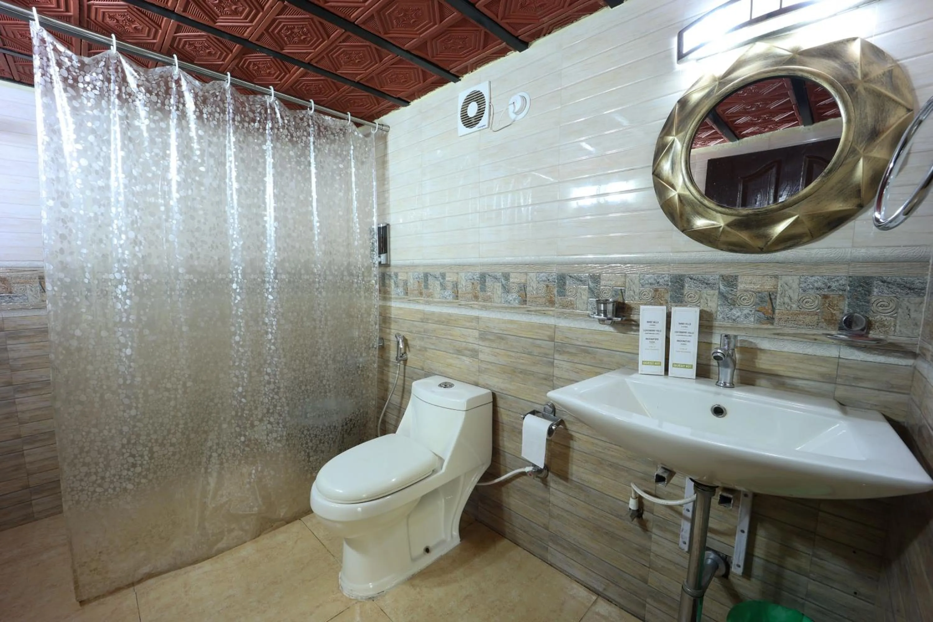 Shower in Three Hills Resort Coorg