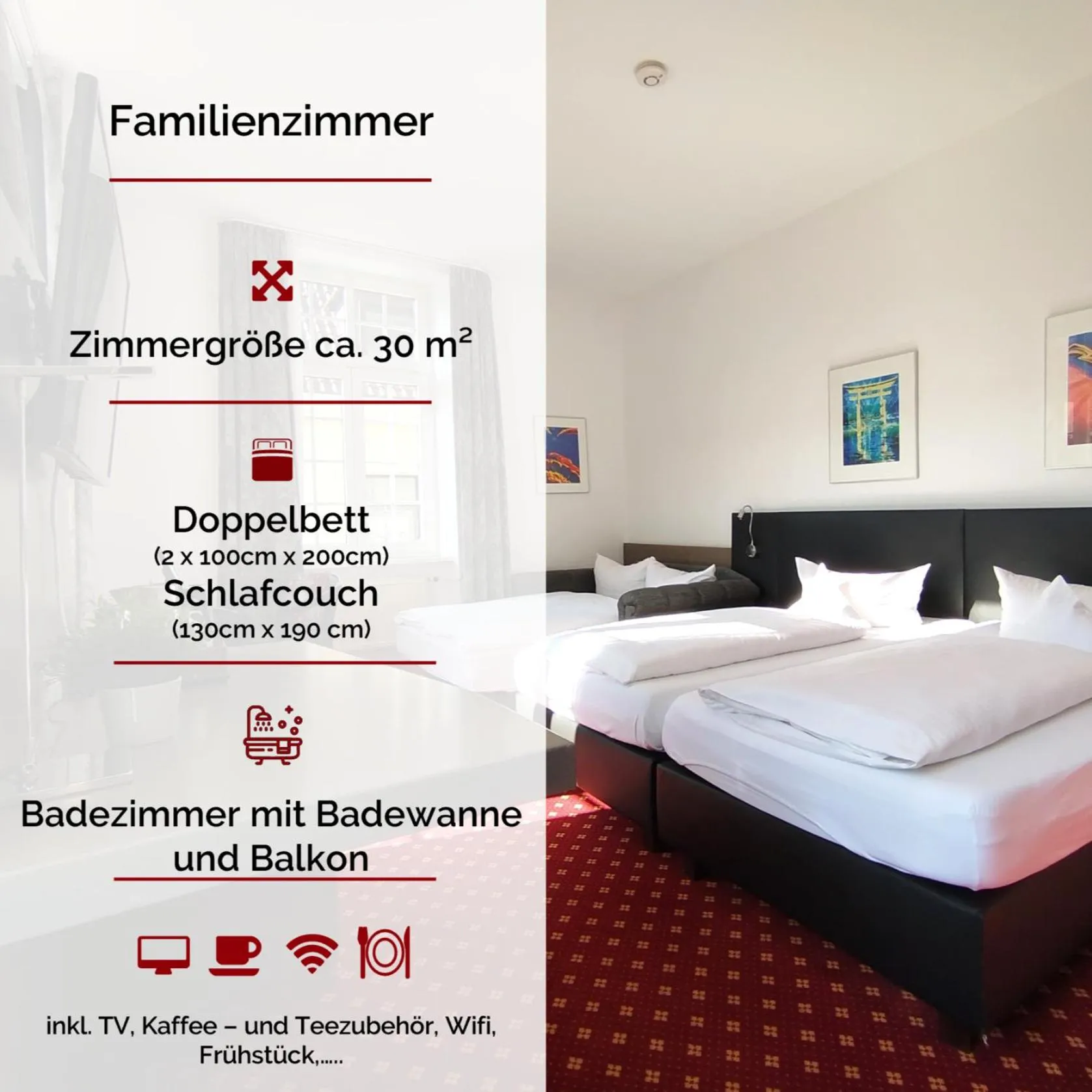 Bed in Hotel Schwert