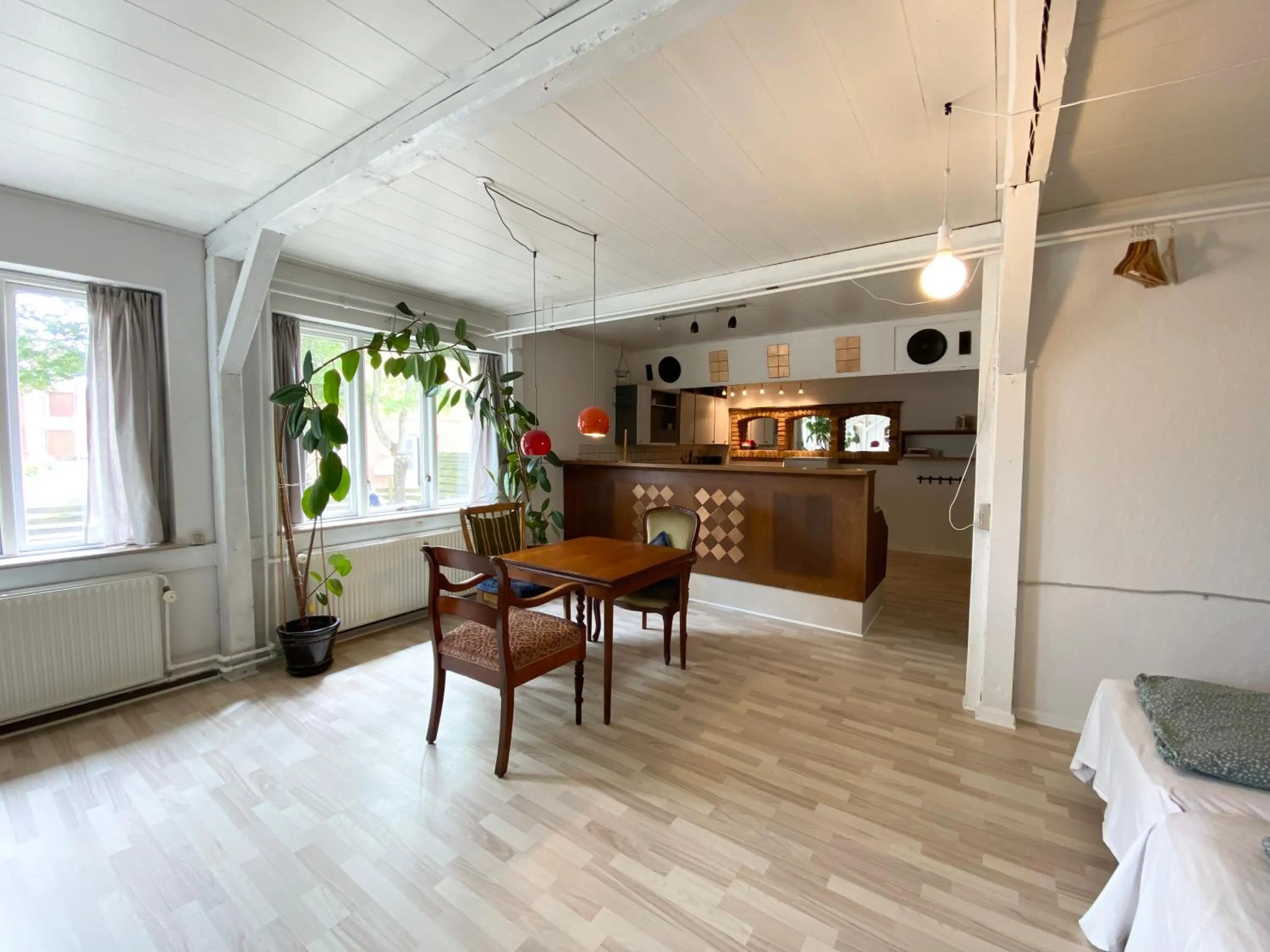 Living room in Studio Apartment in the heart of Højer