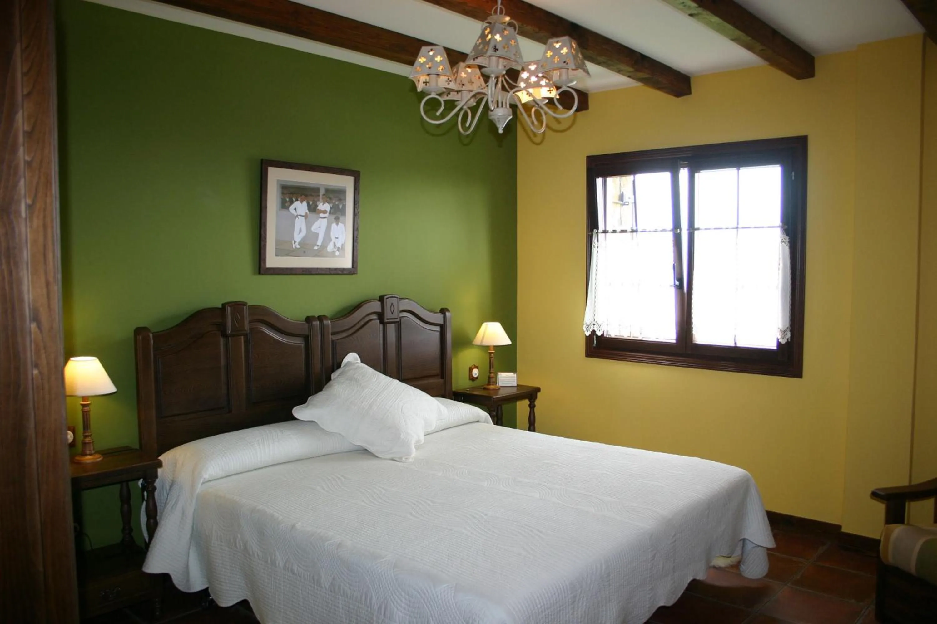 Bedroom, Bed in Eco Hotel Rural Lurdeia - Adults Only