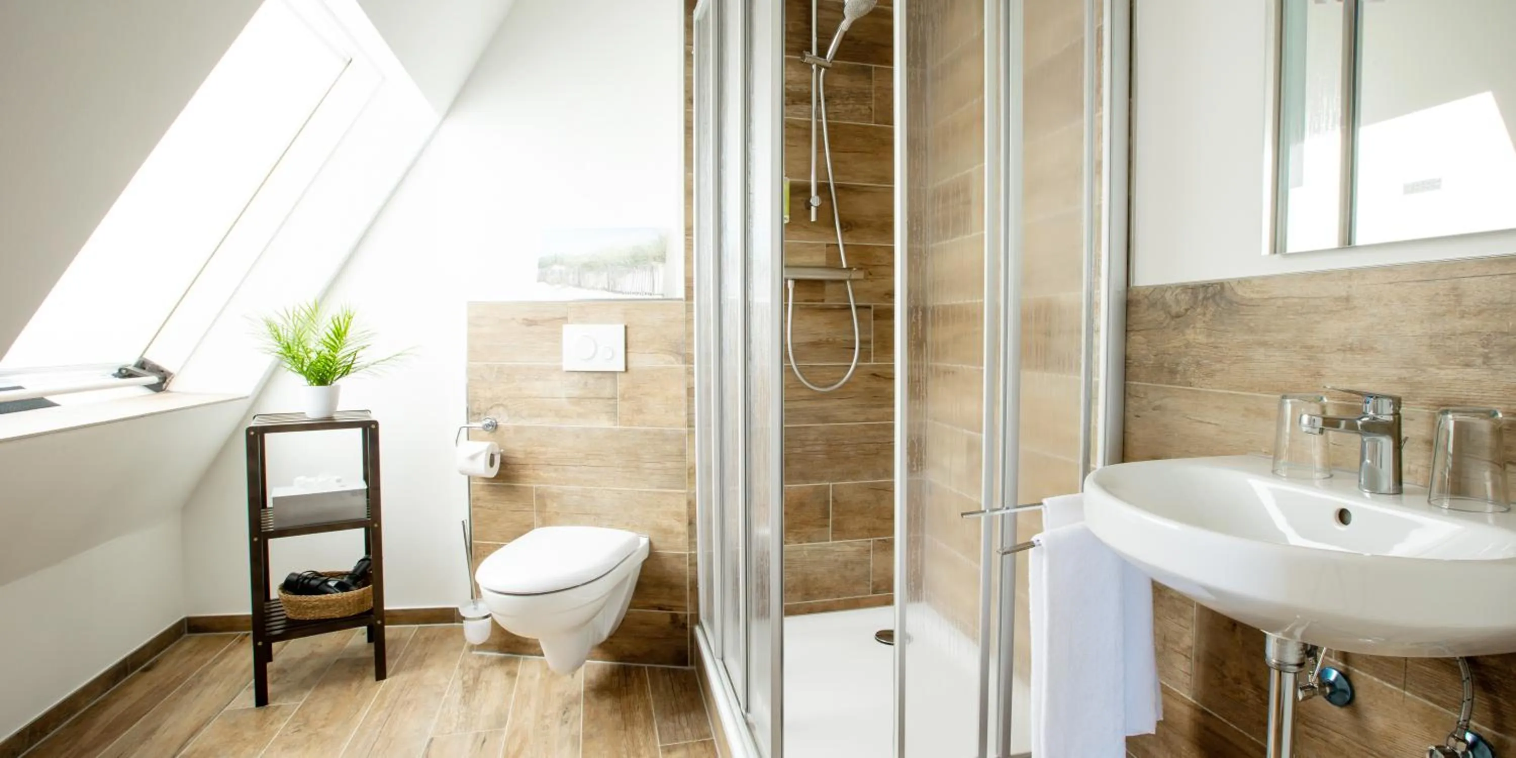 Bathroom in Hotel Hangelar