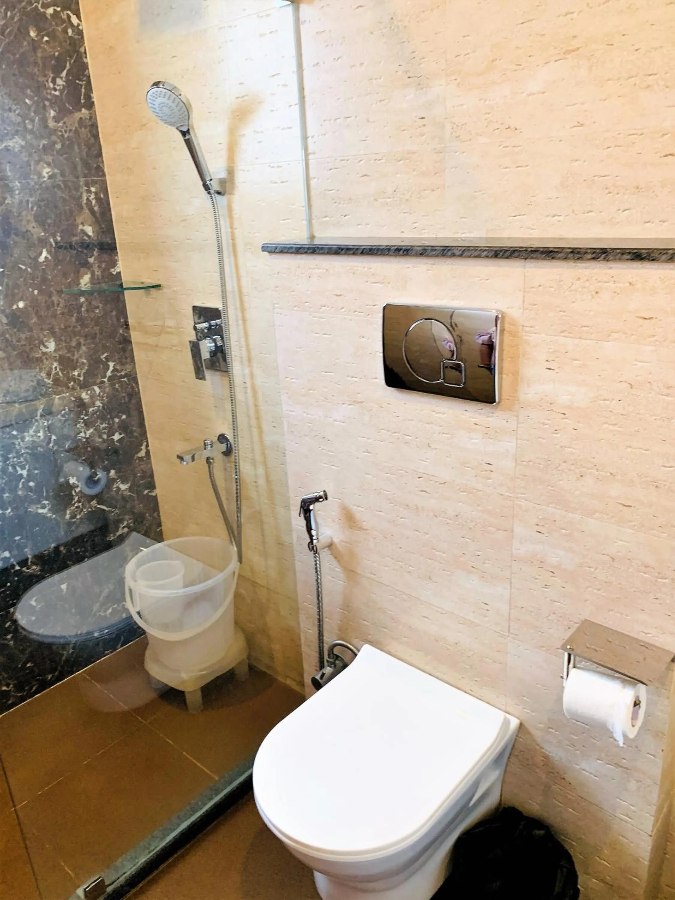 Shower in Lime Tree Hotel Pulkit Gurgaon-Artemis Hospital, Nearest Metro Huda City Centre