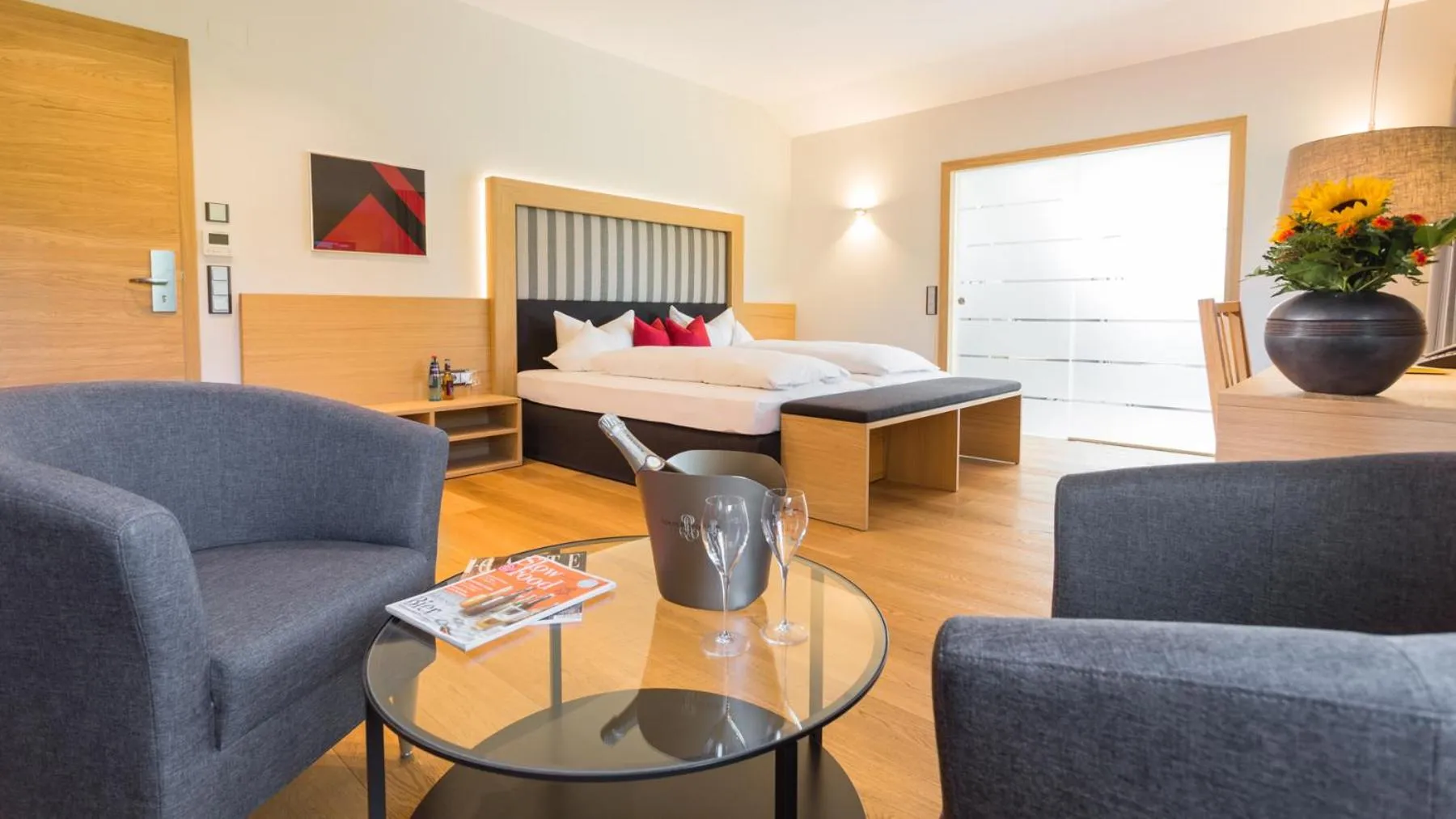 Photo of the whole room, Bed in Romantik Hotel Rindenmühle