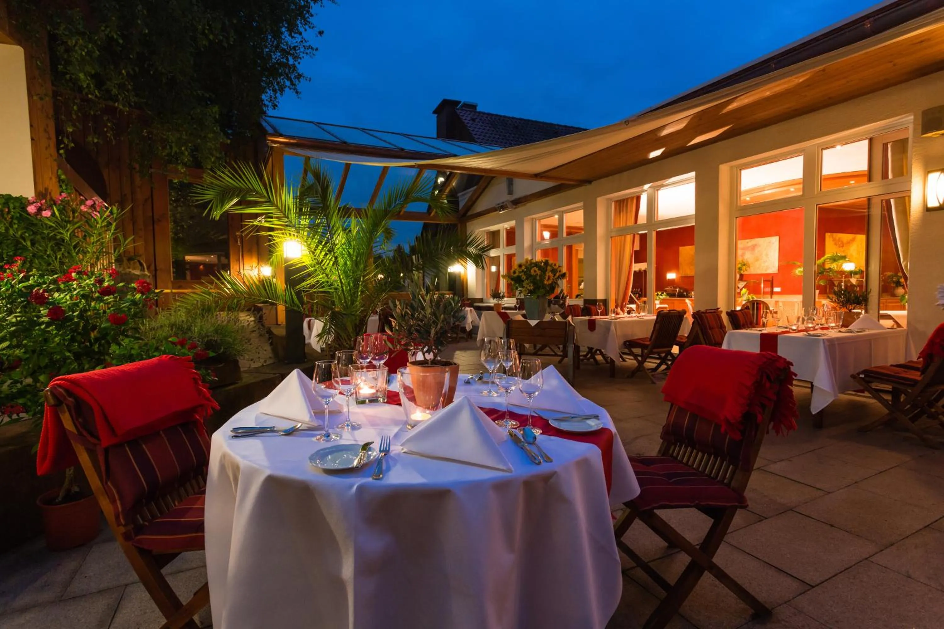 Patio in Romantik Hotel Rindenmühle
