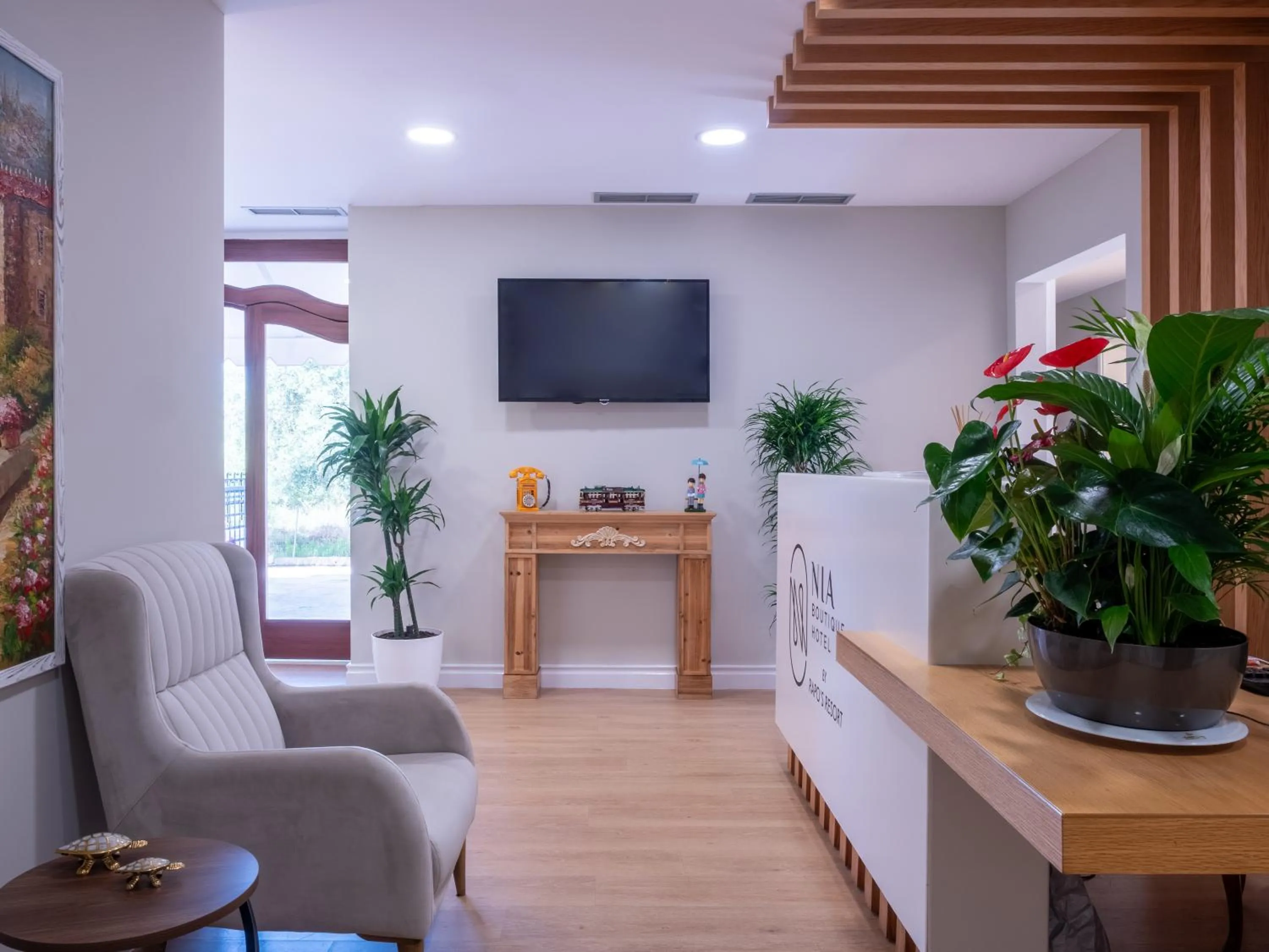 TV and multimedia in Nia Boutique Hotel by Rapo's Resort