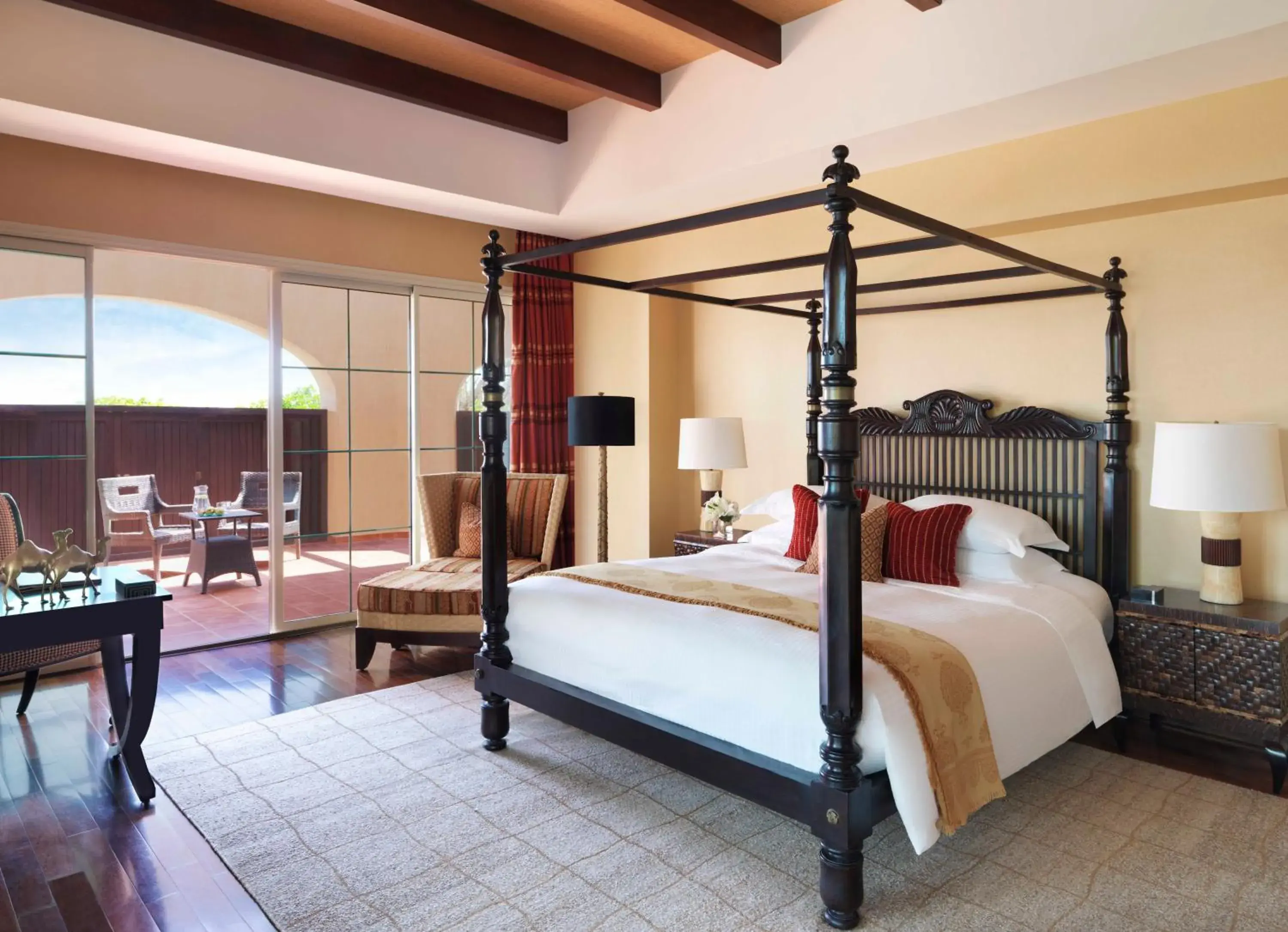 View (from property/room), Bed in Anantara Desert Islands Resort & Spa View (from property/room), Bed in Anantara Desert Islands Resort & Spa
