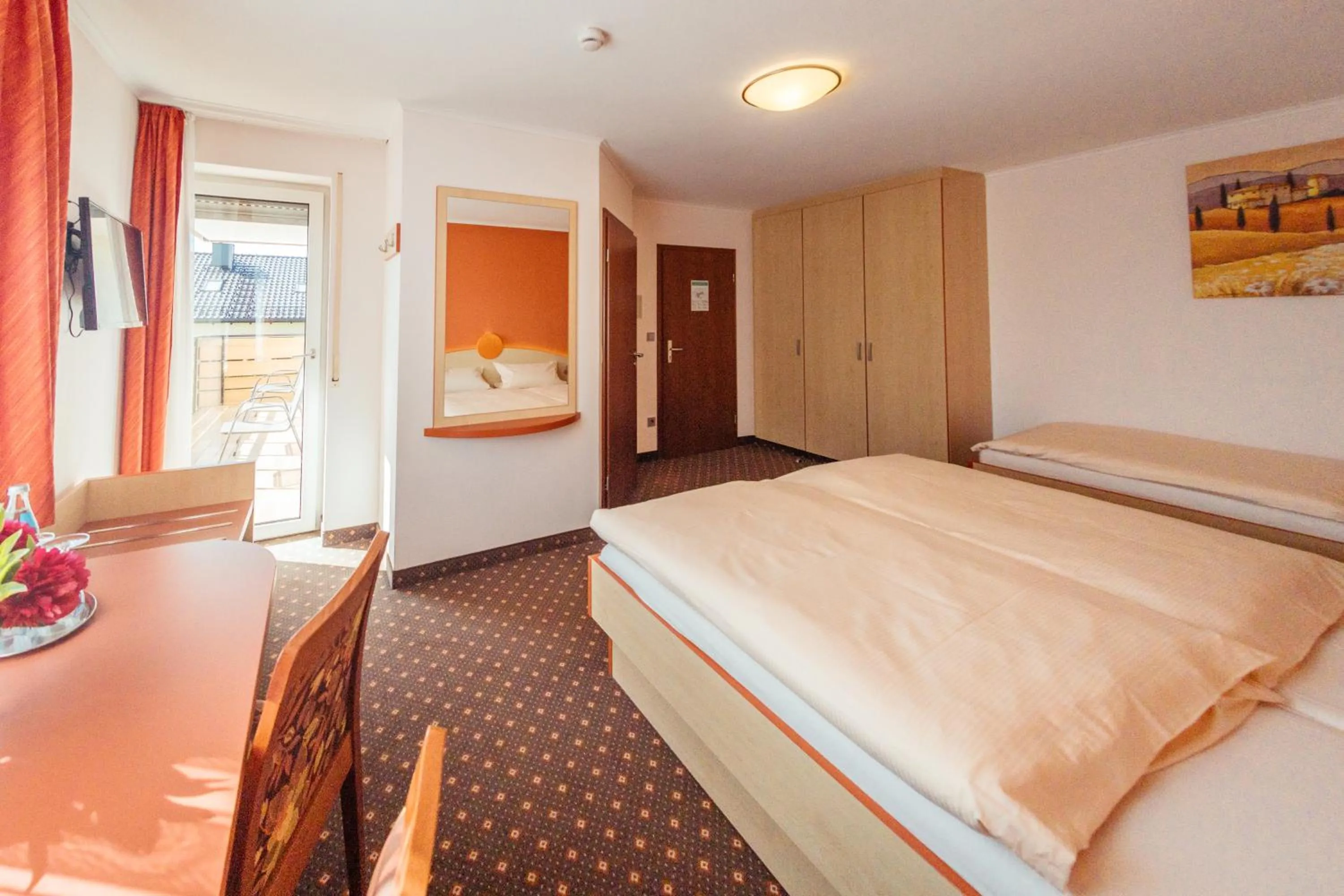 Bed in Hotel Sonnental