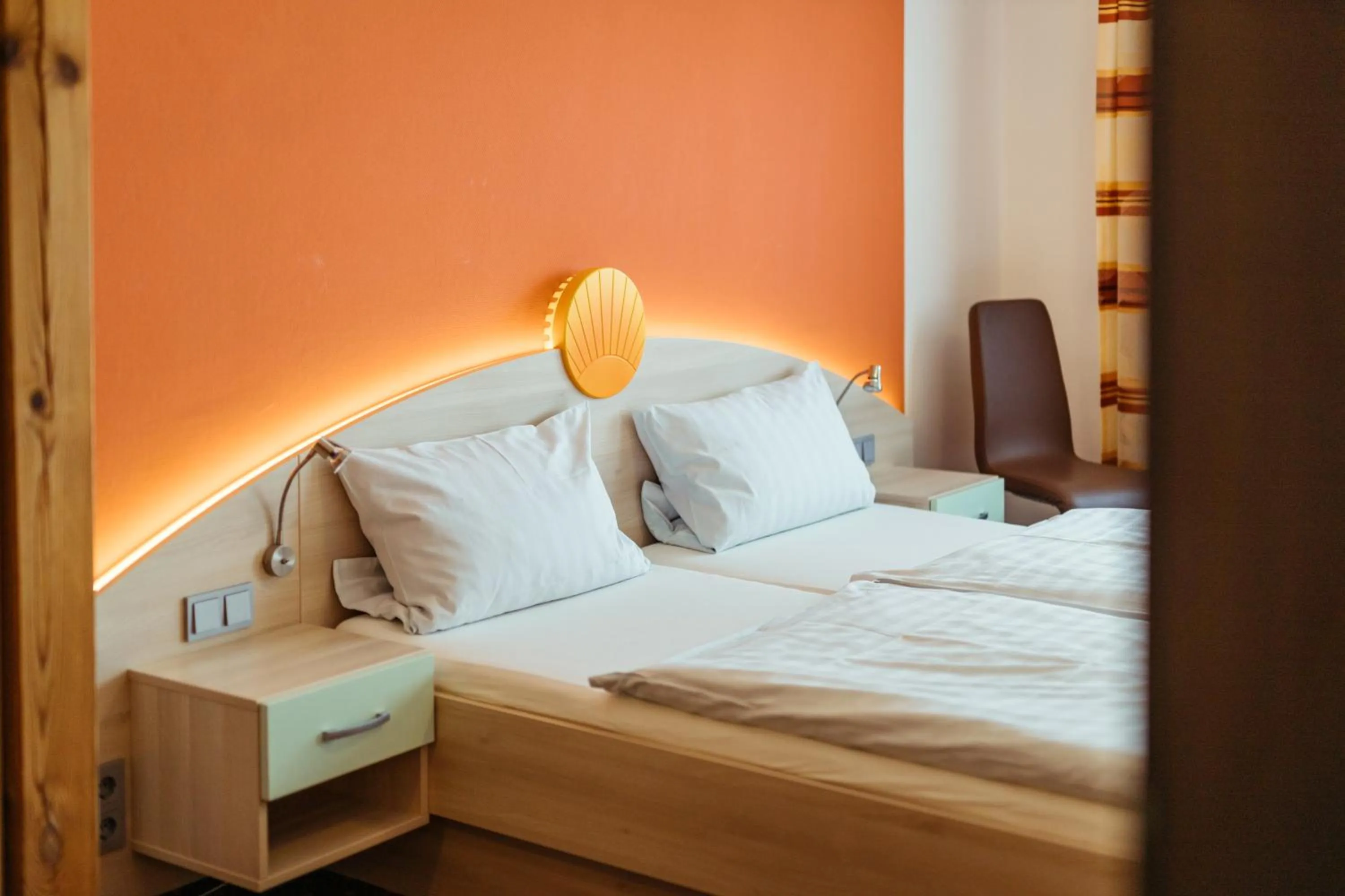 Bed in Hotel Sonnental