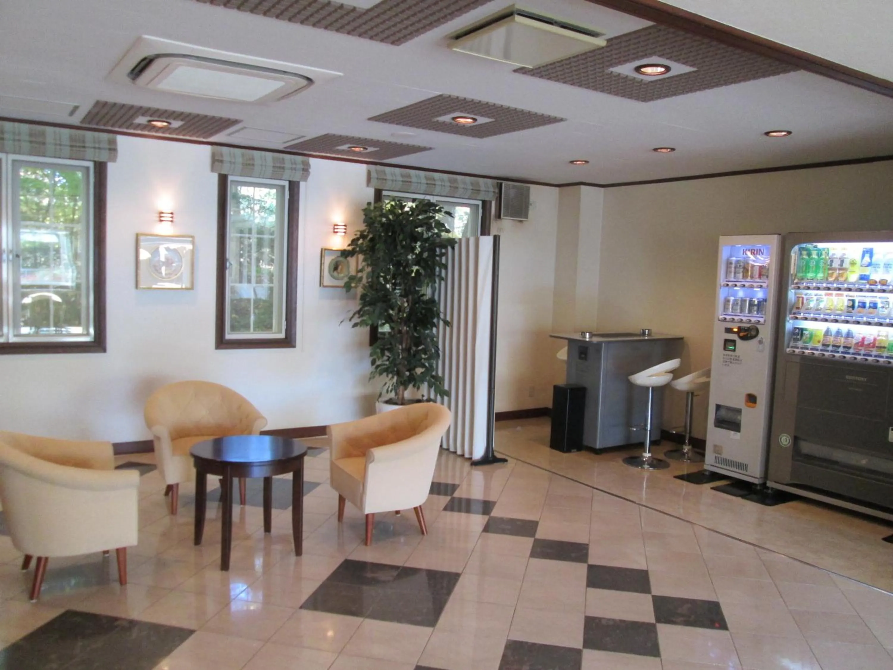 Communal lounge/ TV room in Hotel Petit Riviere Karuizawa