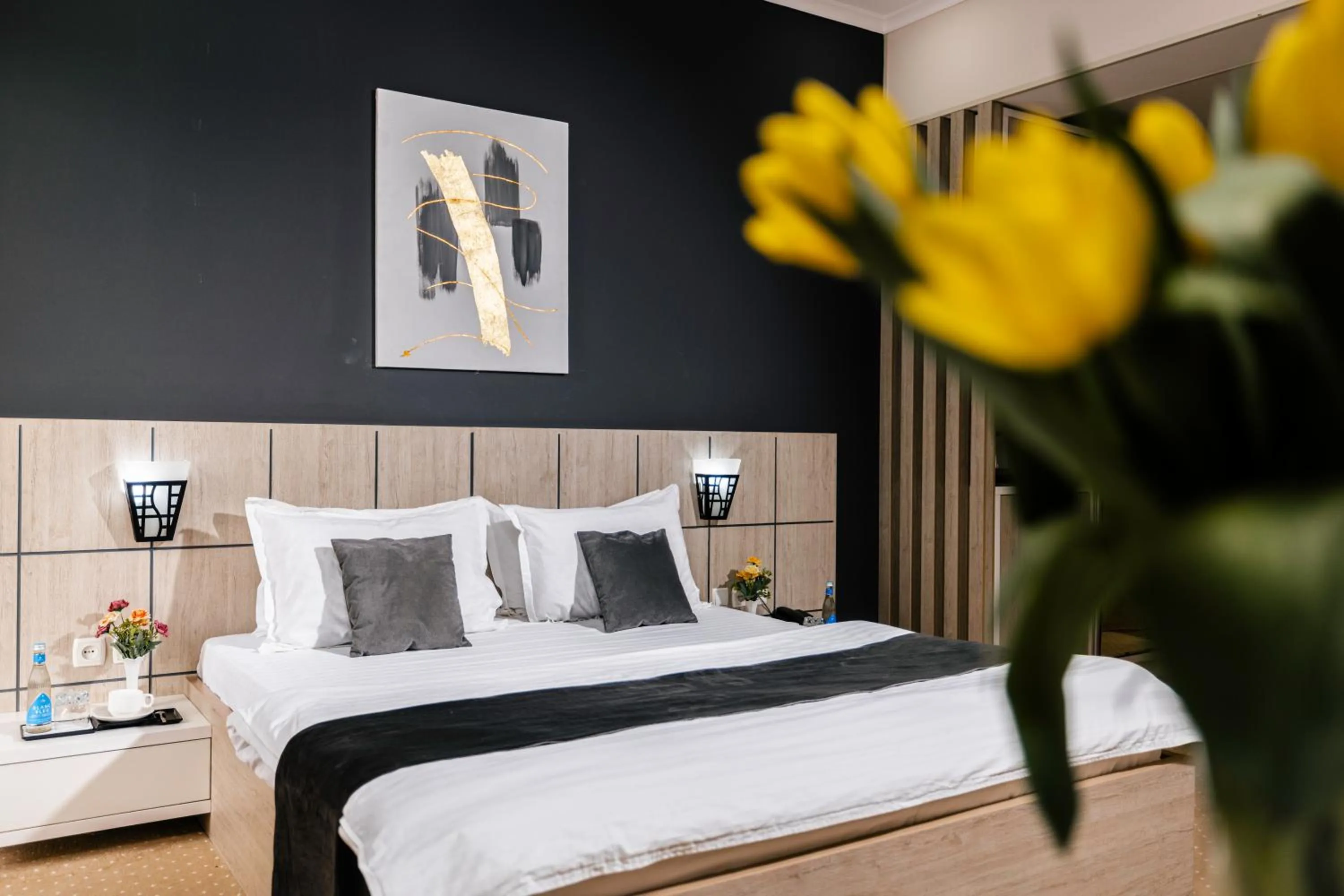 Bed in Art Regency Premium Hotel, Free Airport Shuttle Service