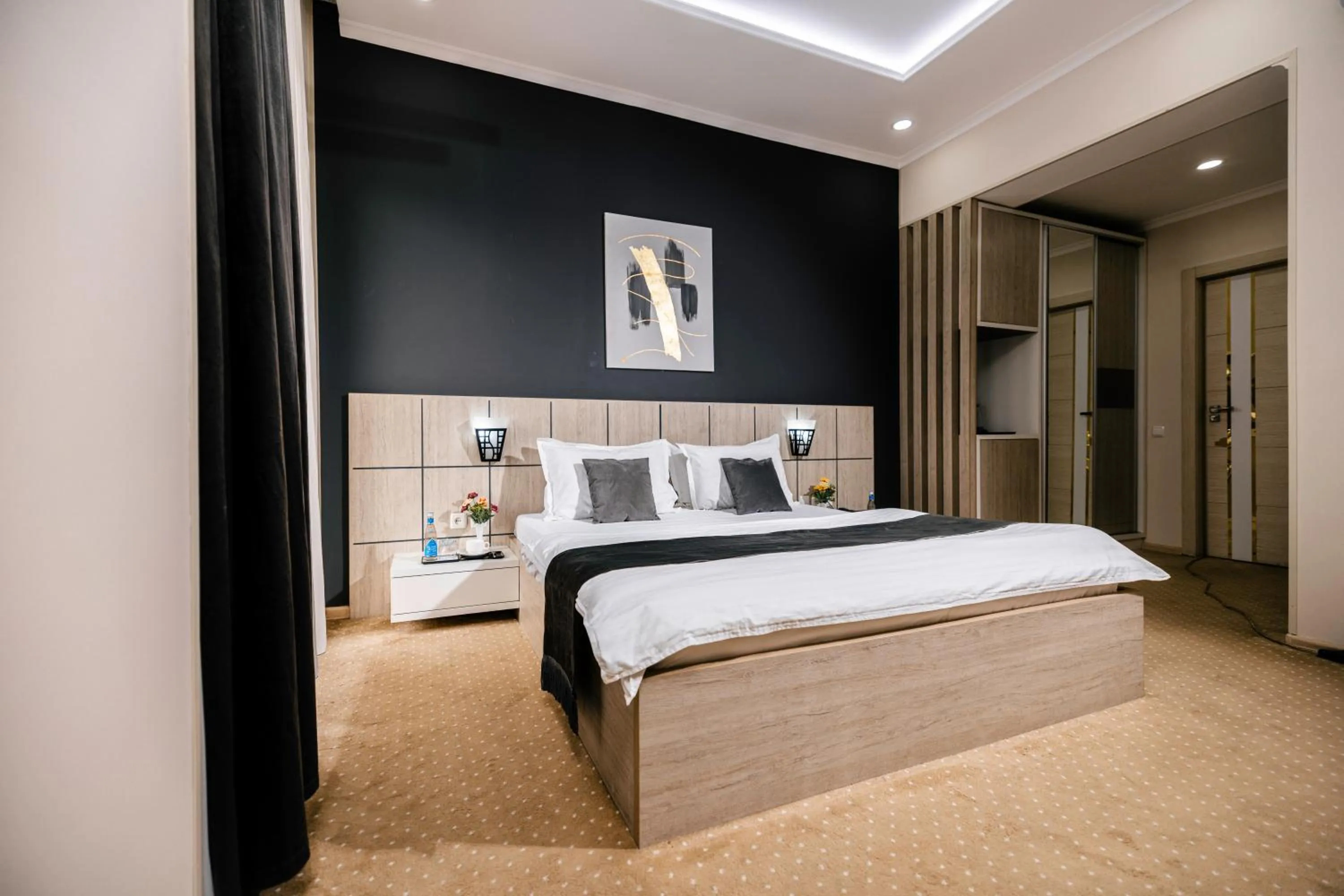 Bed in Art Regency Premium Hotel, Free Airport Shuttle Service