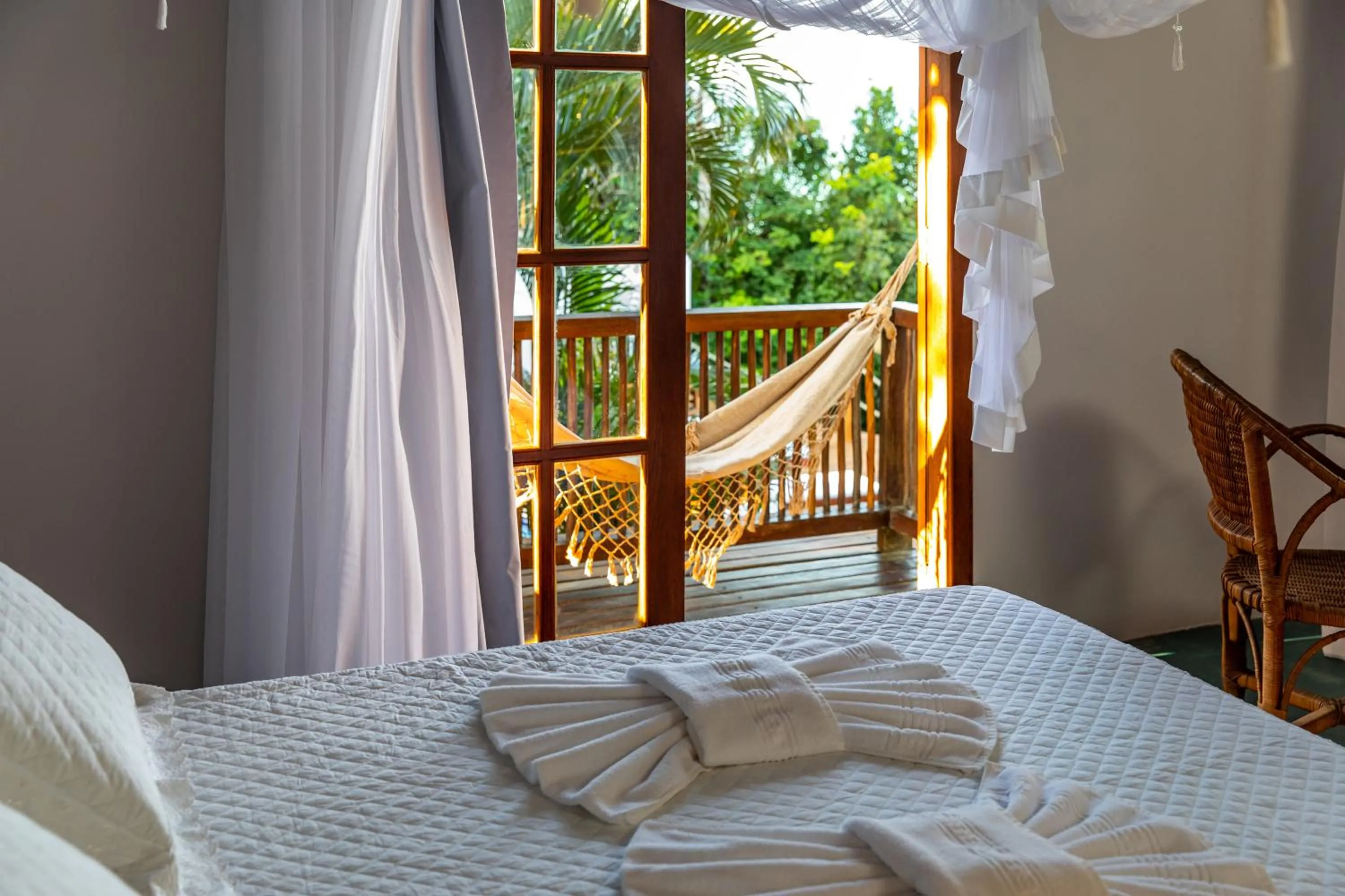 Bed in Pousada Santo Mar
