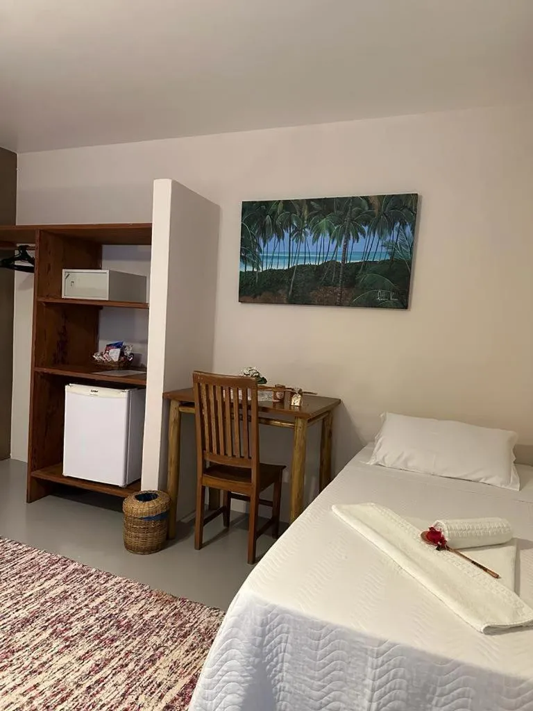 Bed in Pousada Santo Mar