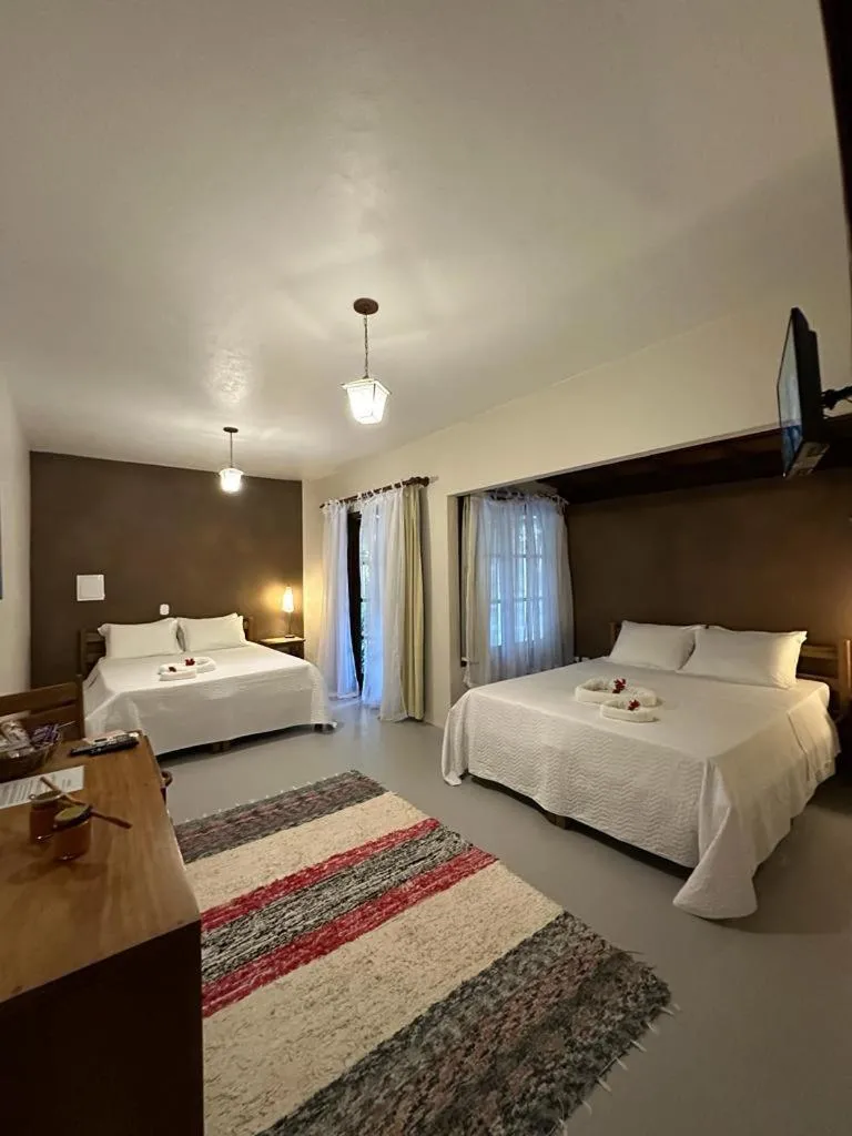 Bed in Pousada Santo Mar