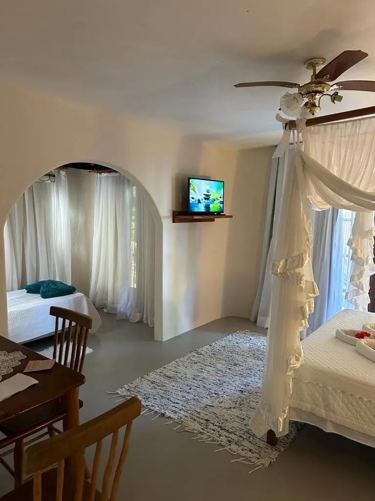 Bed in Pousada Santo Mar