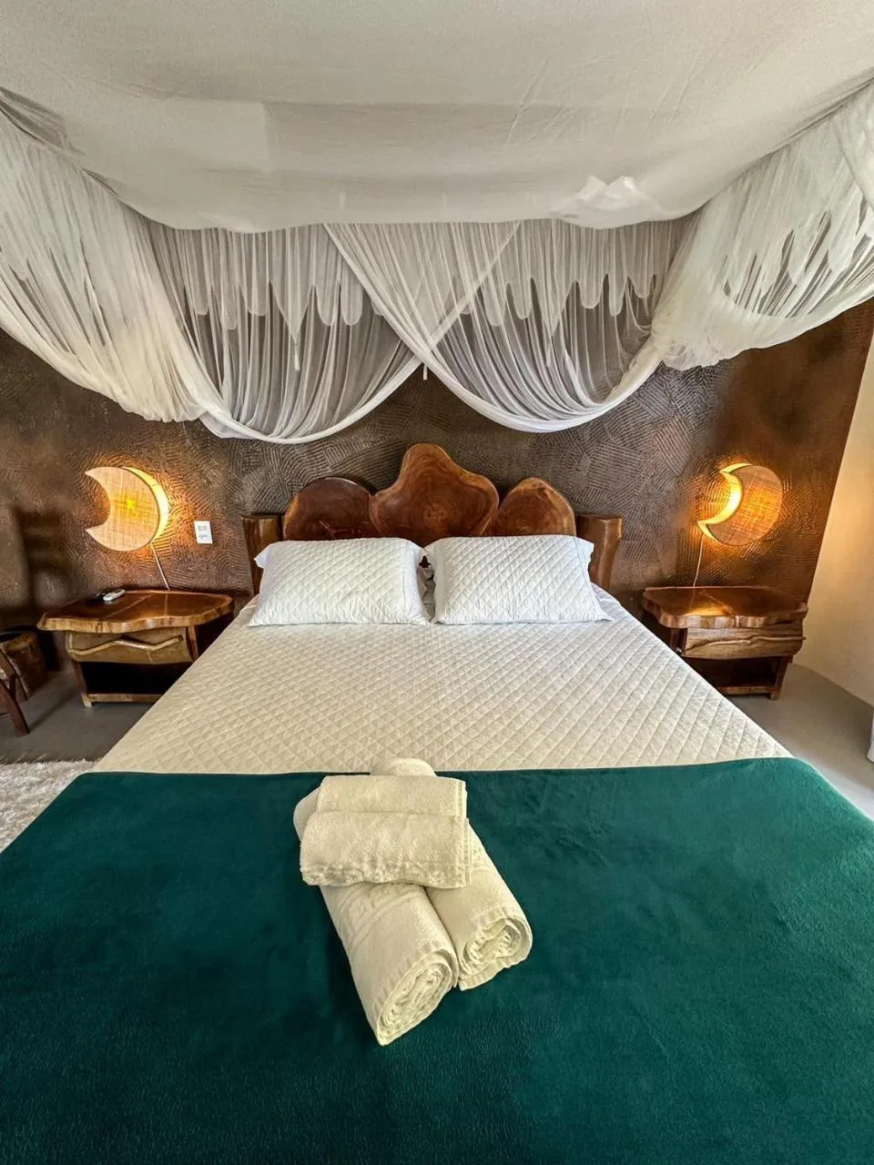 Bed in Pousada Santo Mar