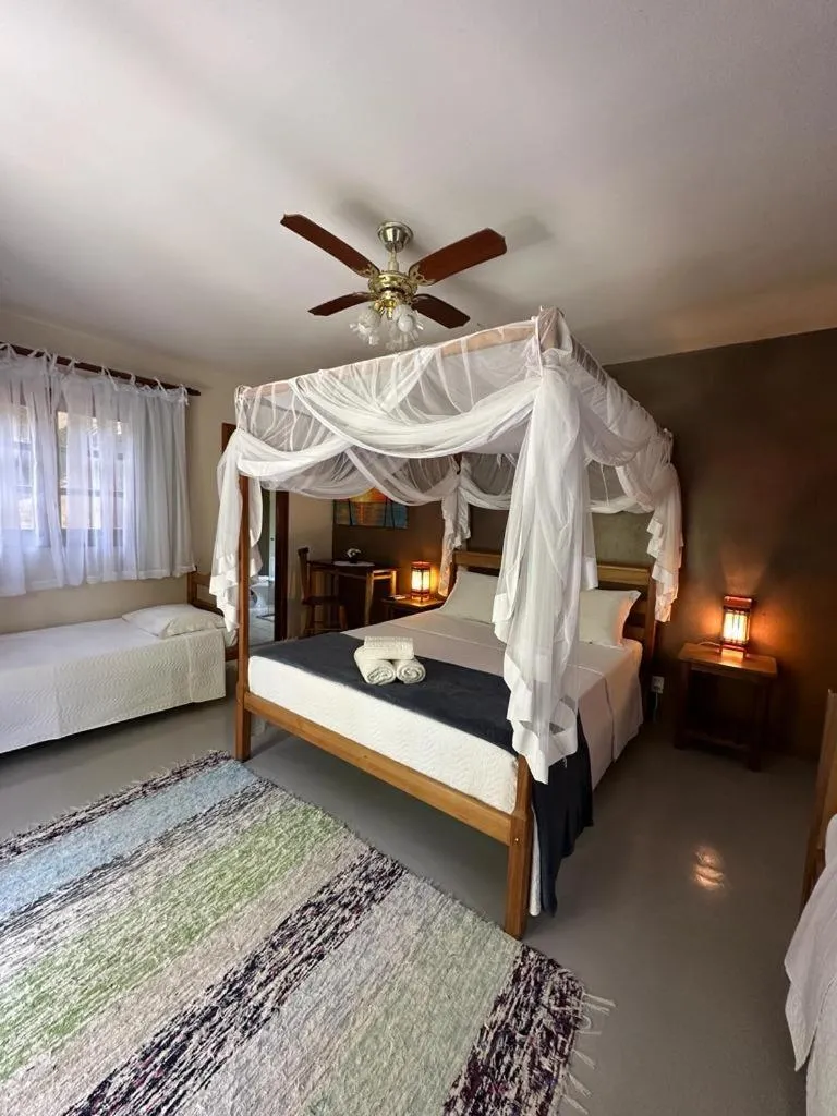 Bed in Pousada Santo Mar