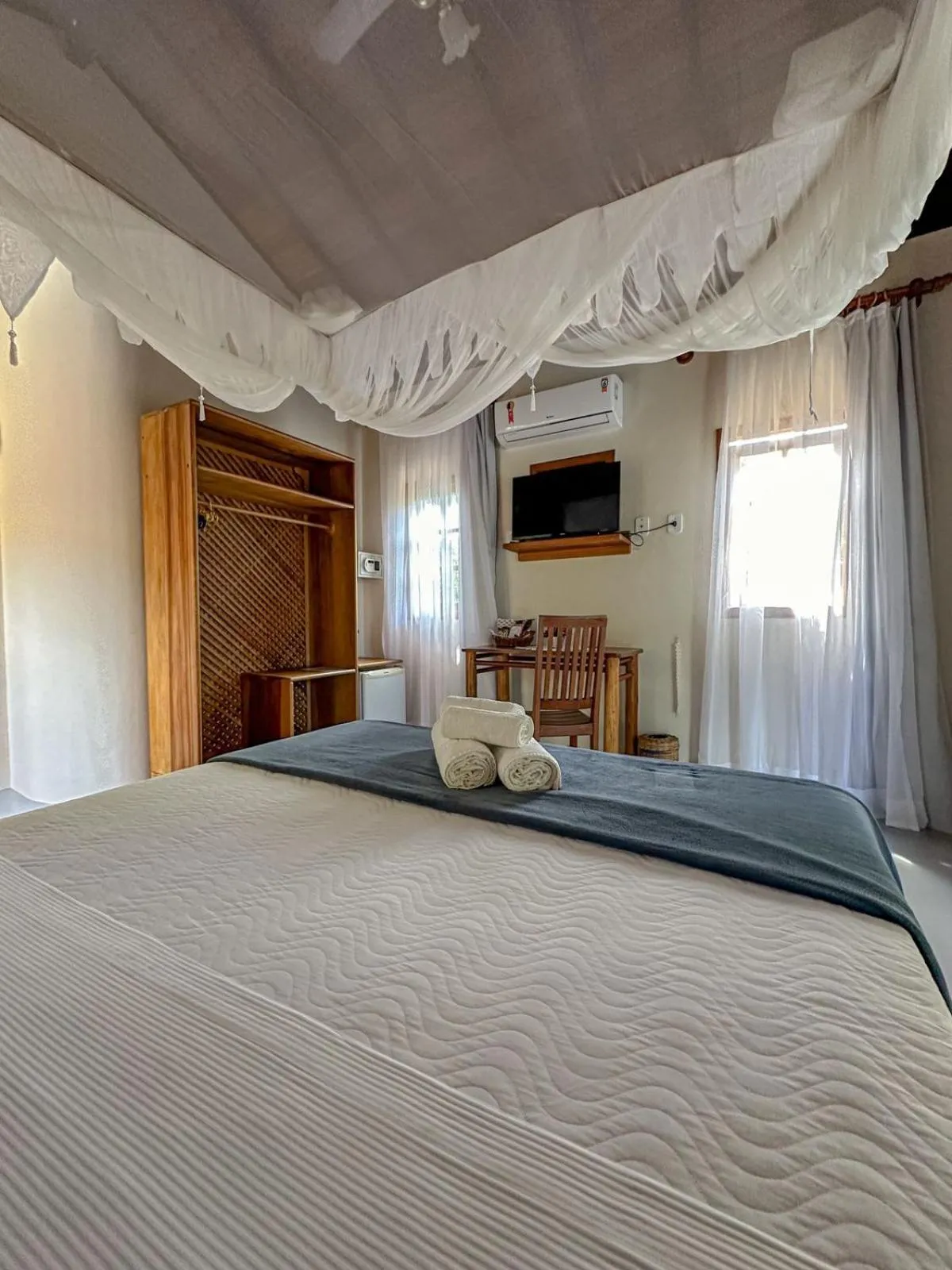 Bed in Pousada Santo Mar