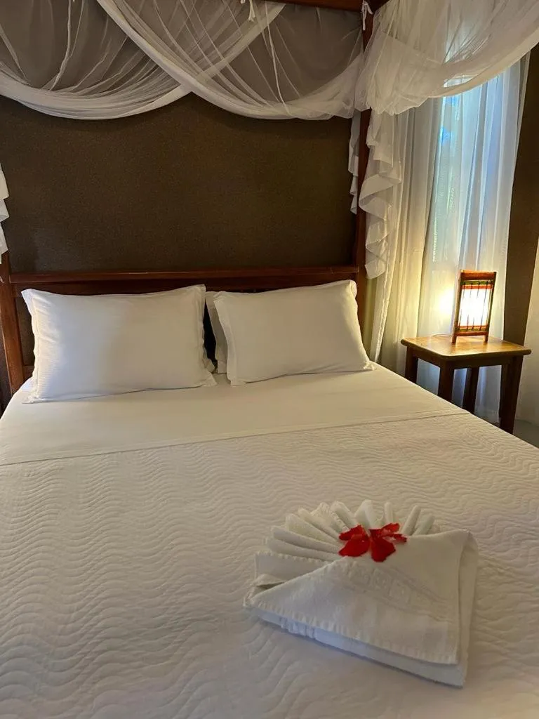 Bed in Pousada Santo Mar