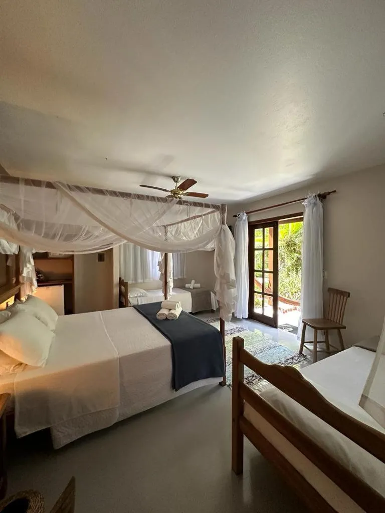 Bed in Pousada Santo Mar