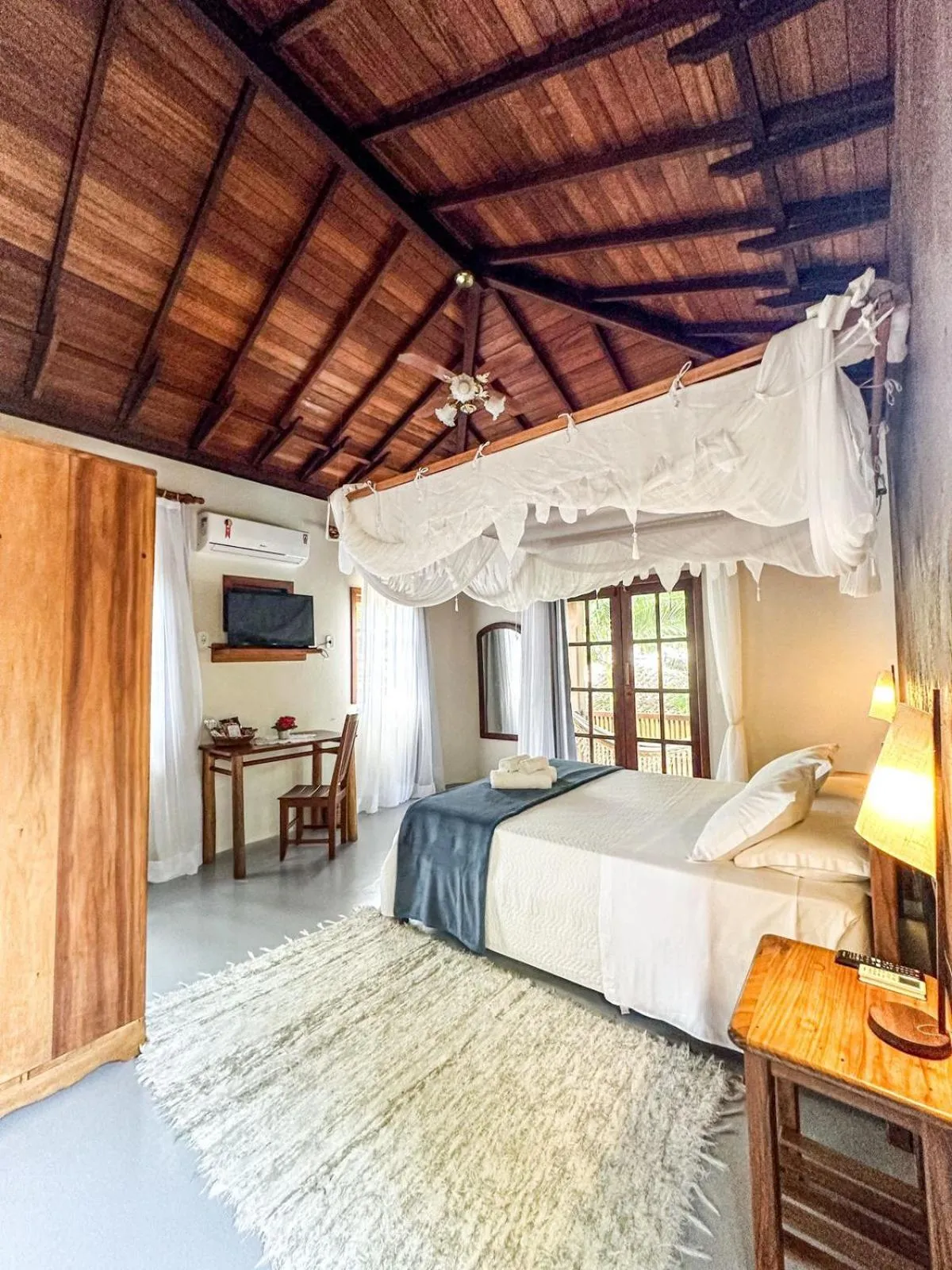 Bed in Pousada Santo Mar