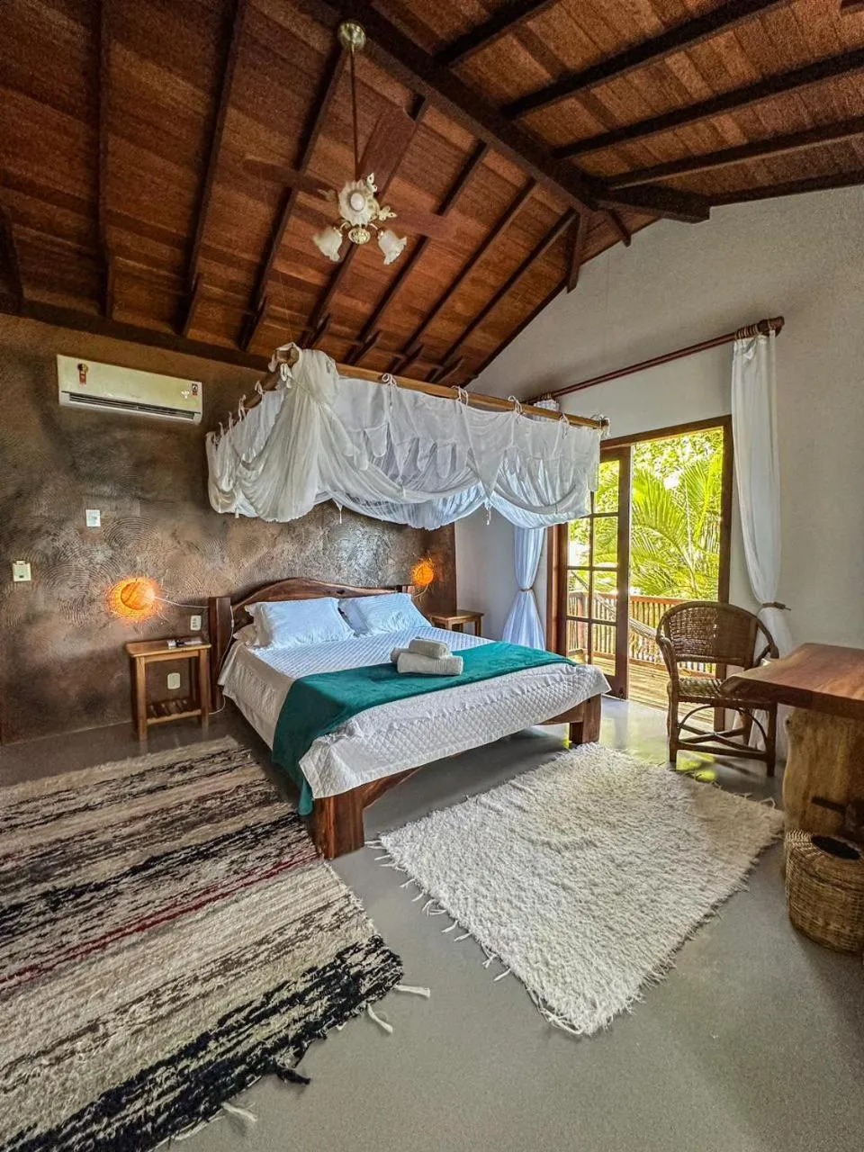Bed in Pousada Santo Mar