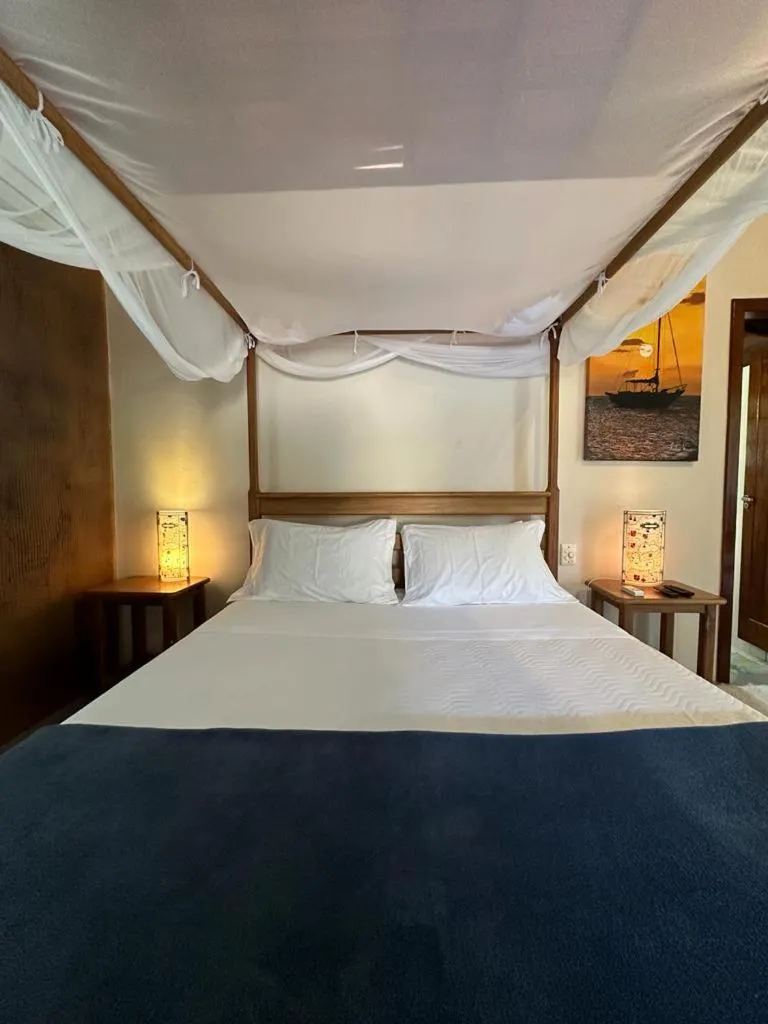 Bed in Pousada Santo Mar