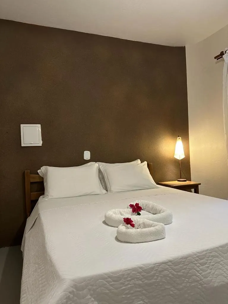 Bed in Pousada Santo Mar