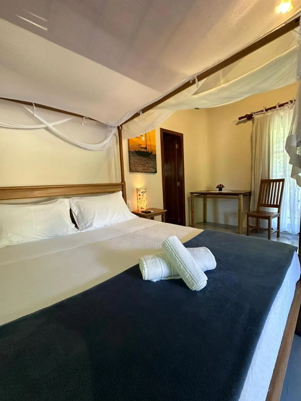 Bed in Pousada Santo Mar