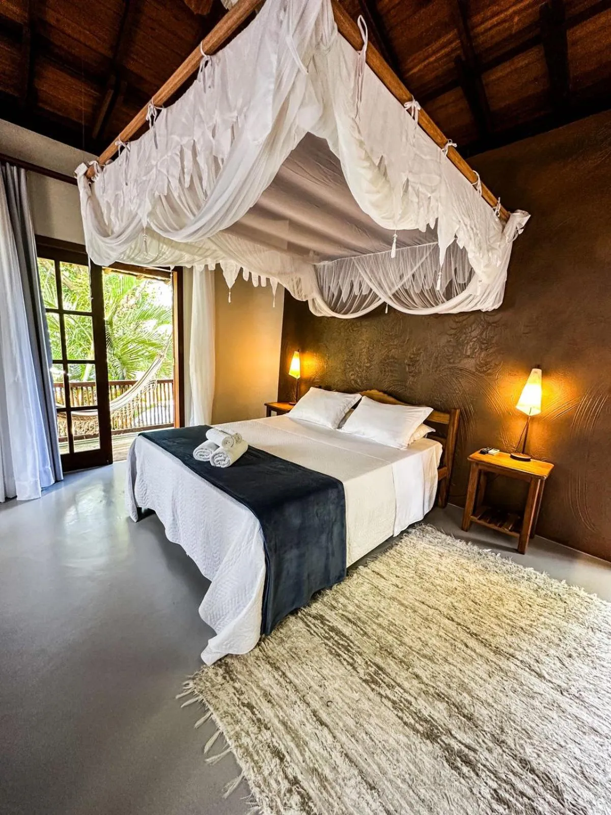 Bed in Pousada Santo Mar