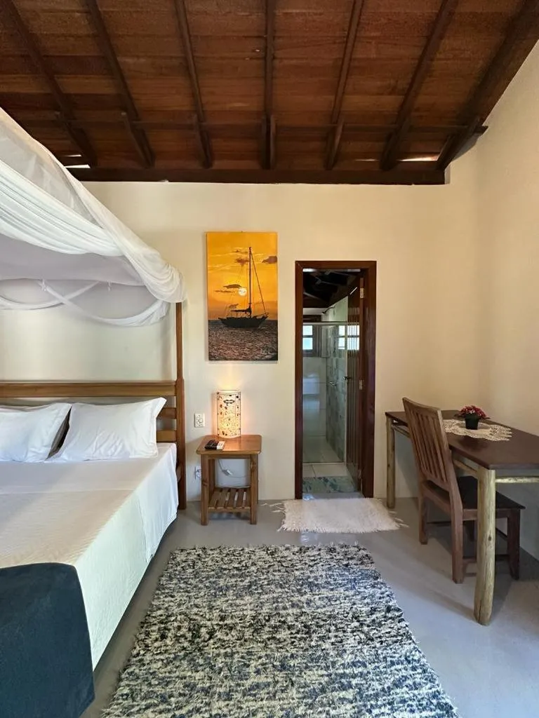 Bed in Pousada Santo Mar