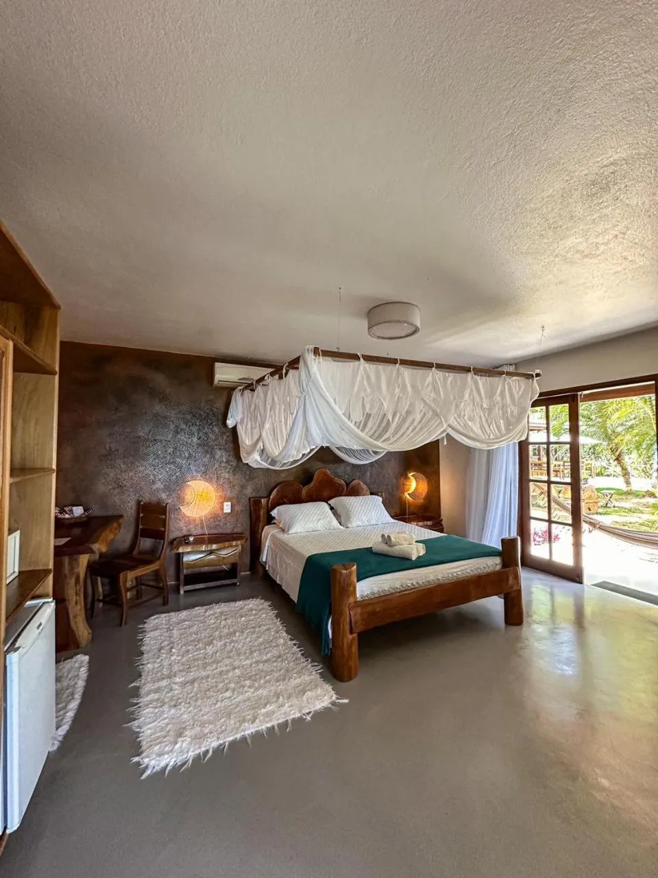 Bed in Pousada Santo Mar