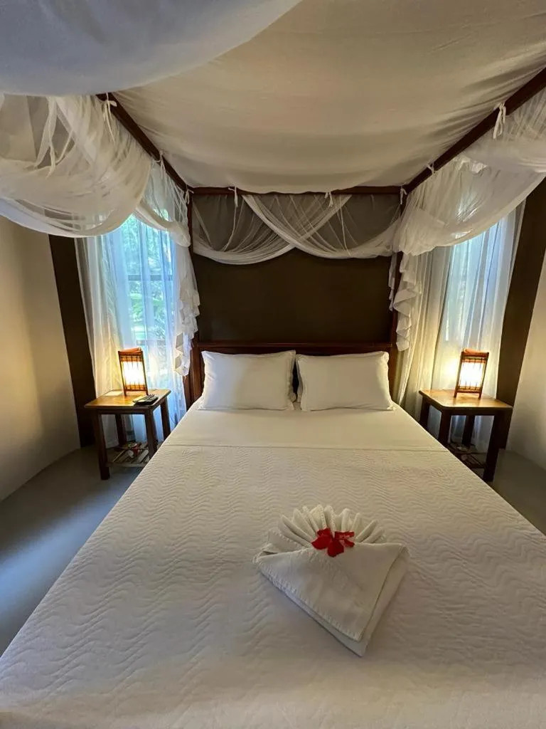 Bed in Pousada Santo Mar