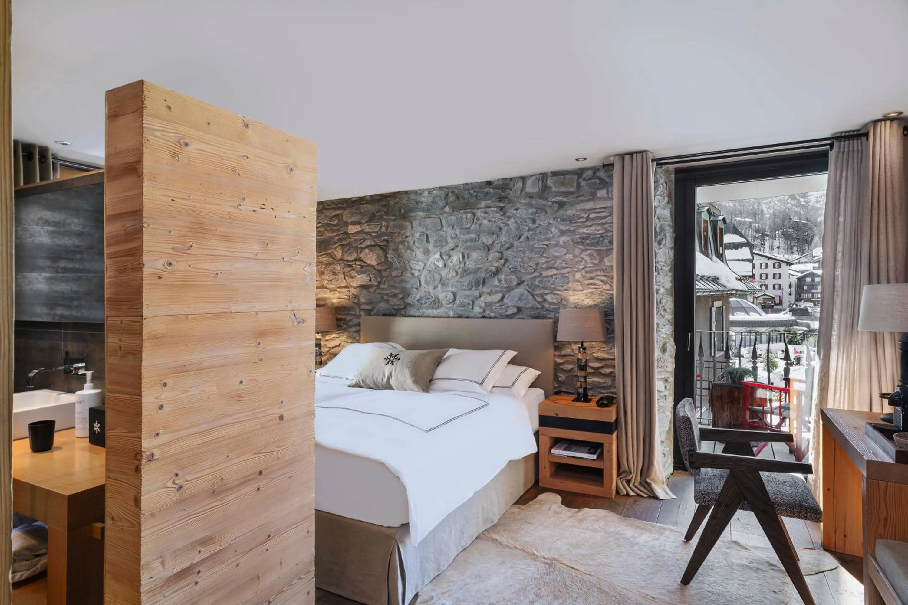 Bed in Unique Hotel Post