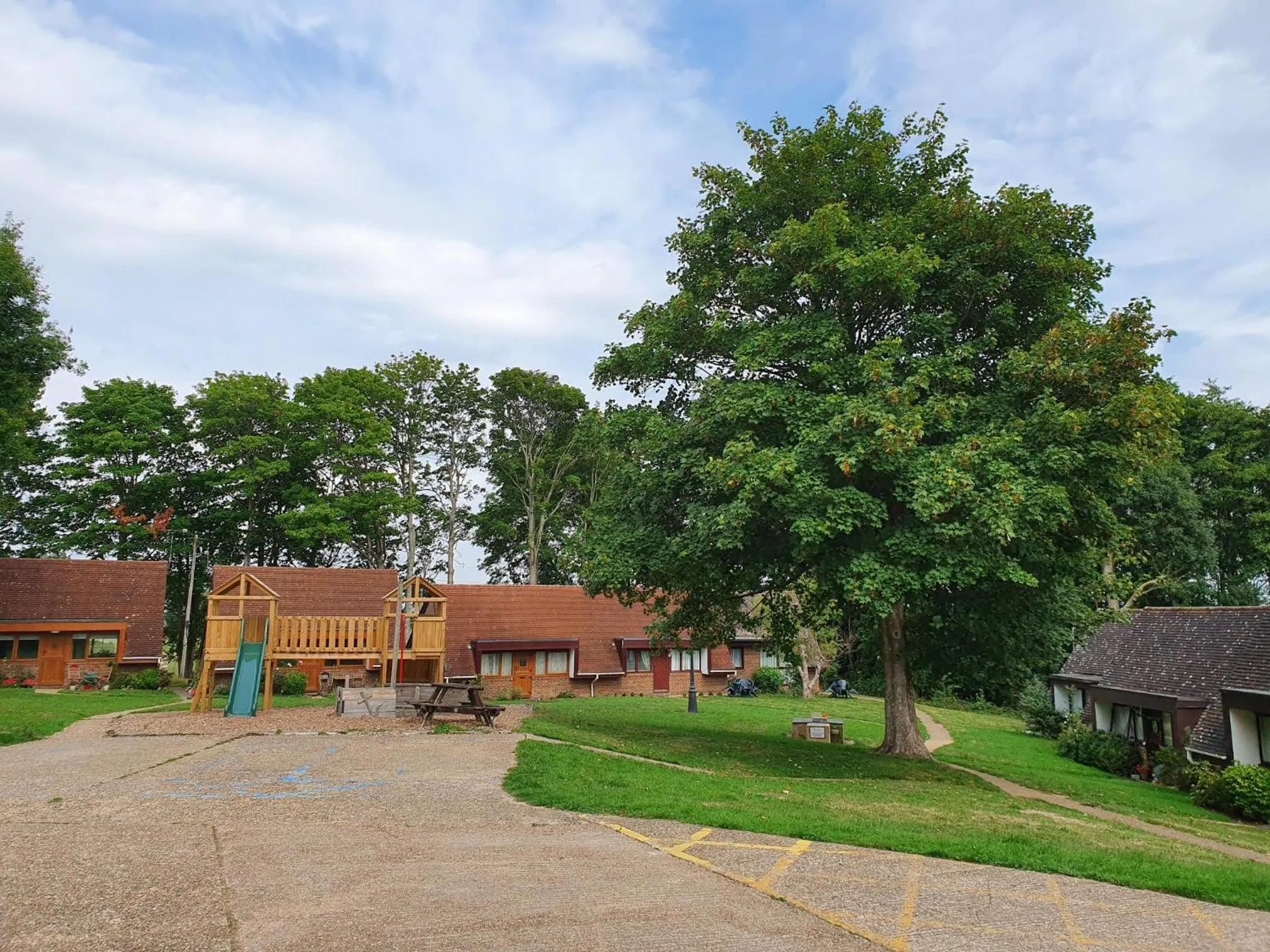 Children play ground in Glyndley Manor Cottages