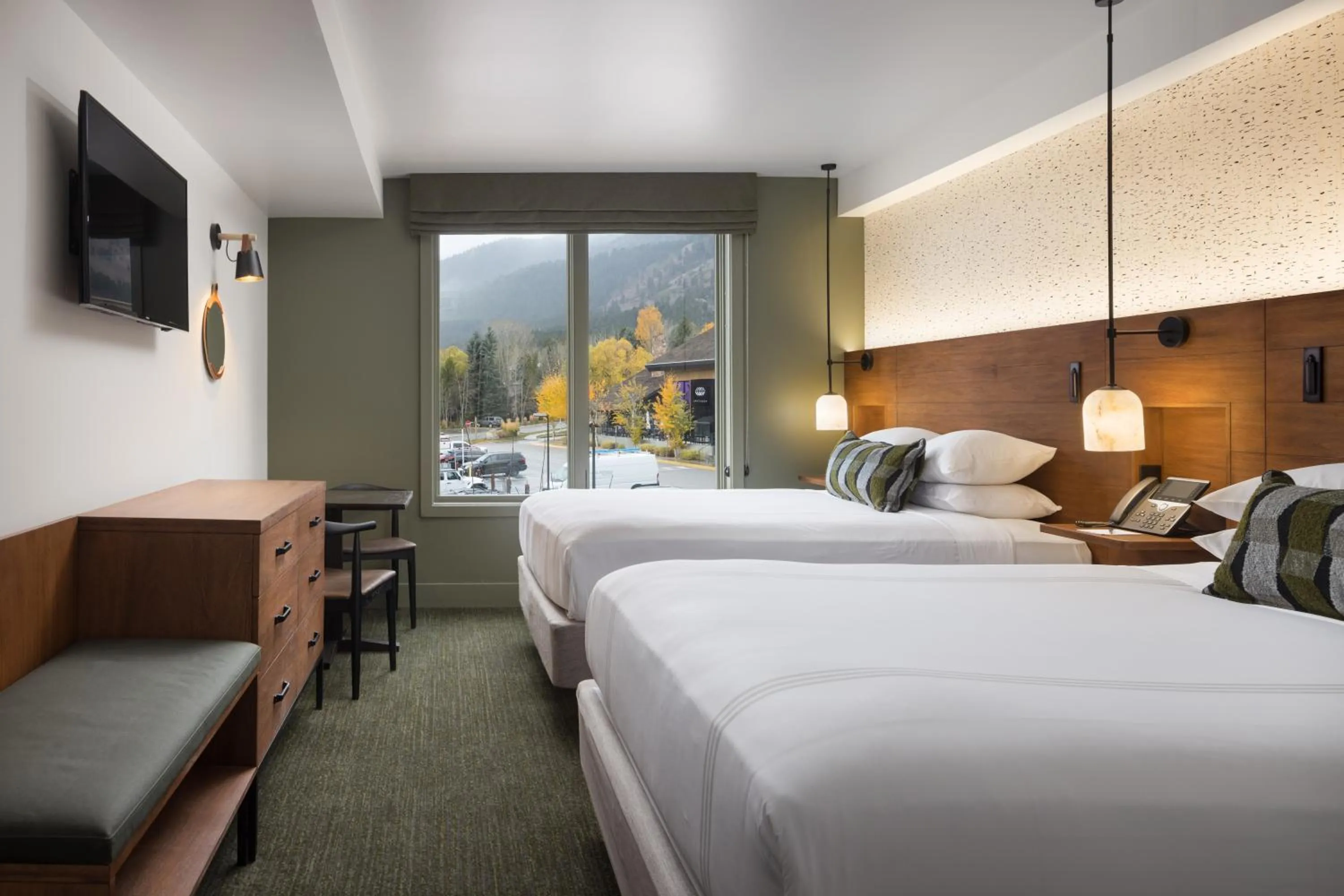 Bed in Hotel Terra Jackson Hole, a Noble House Resort