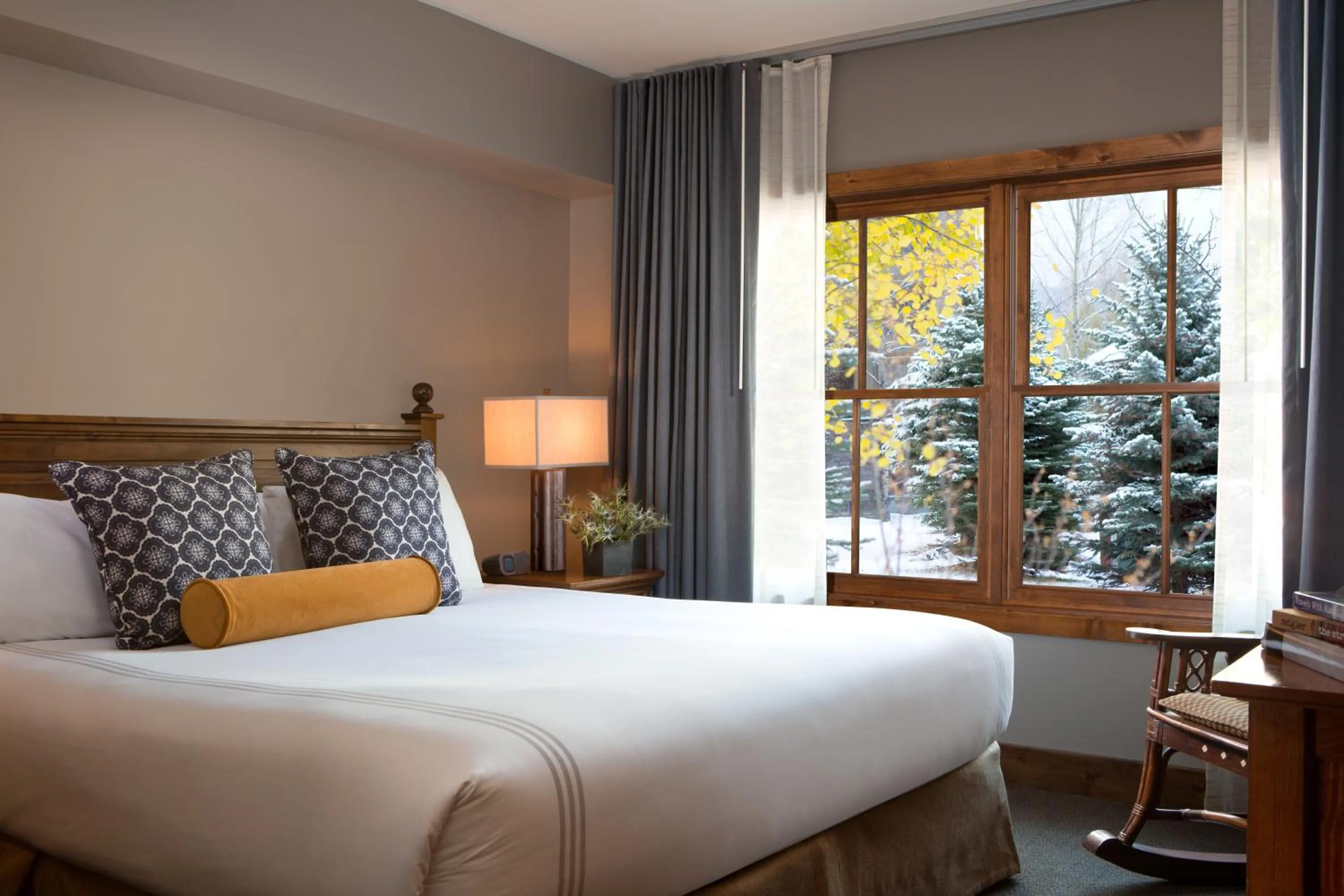 Bedroom, Bed in Teton Mountain Lodge and Spa, a Noble House Resort