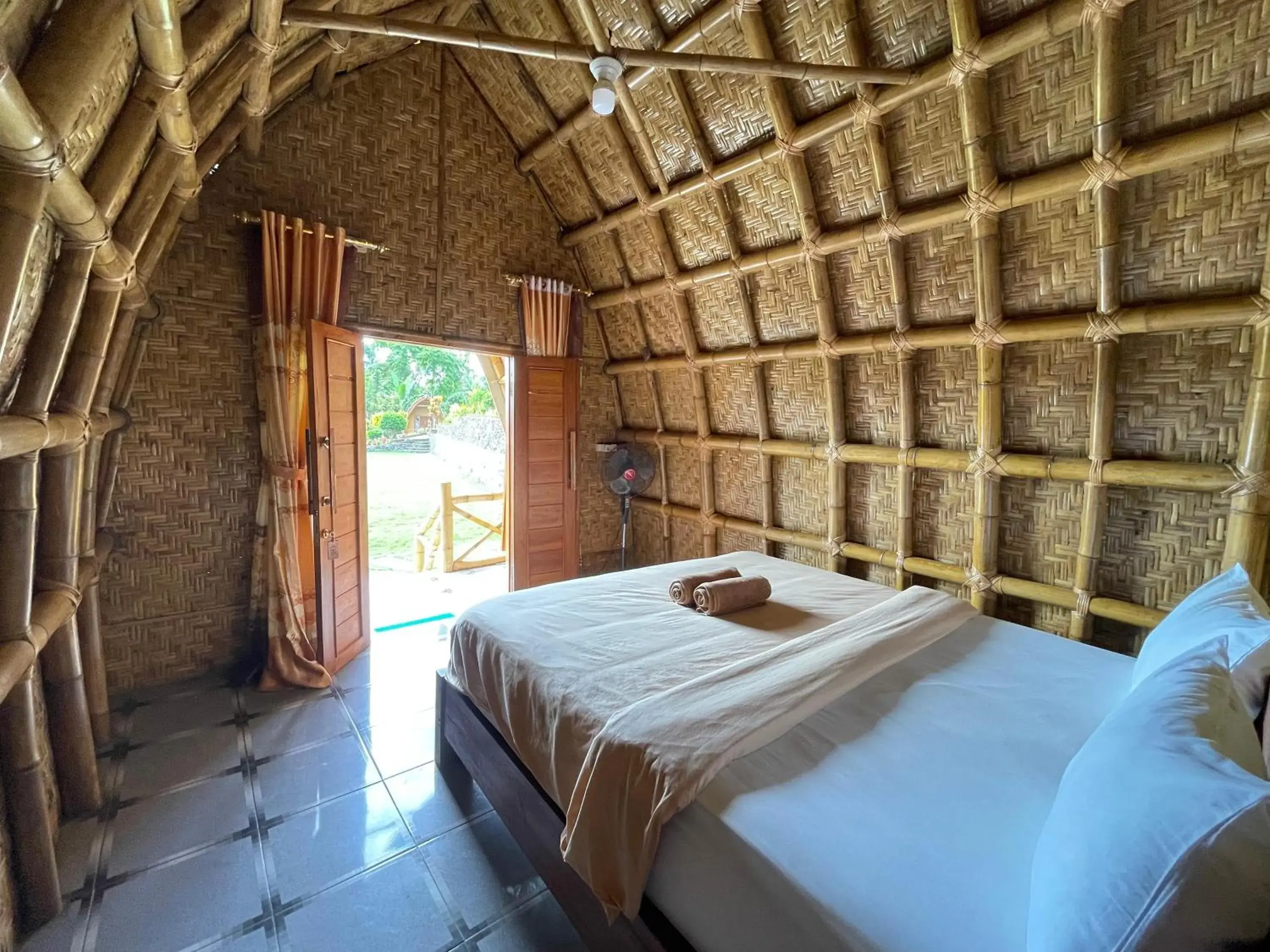 Bed in Villa Bambu Rinjani & Restaurant Bed in Villa Bambu Rinjani & Restaurant