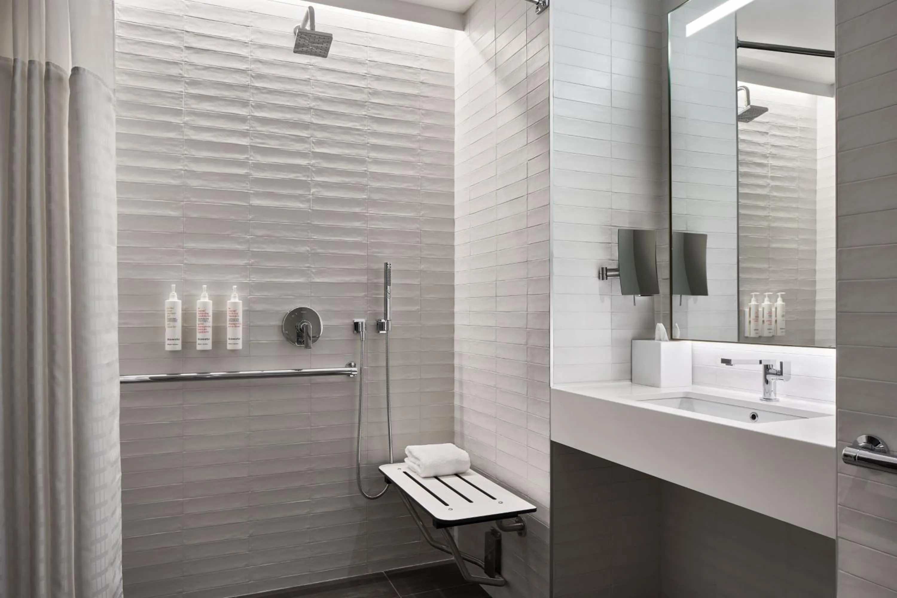 Bathroom in Marriott Bethesda Downtown at Marriott HQ