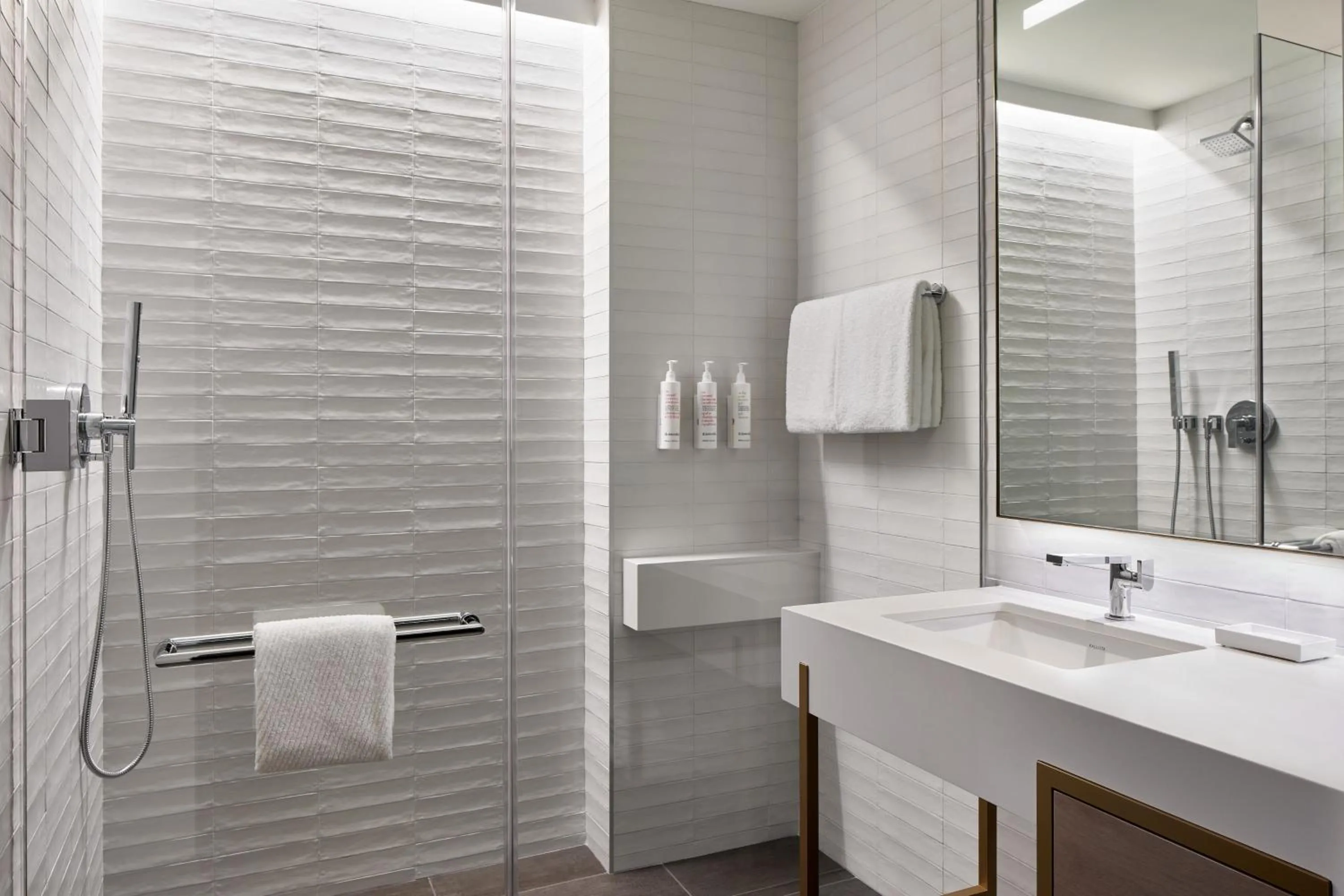 Bathroom in Marriott Bethesda Downtown at Marriott HQ