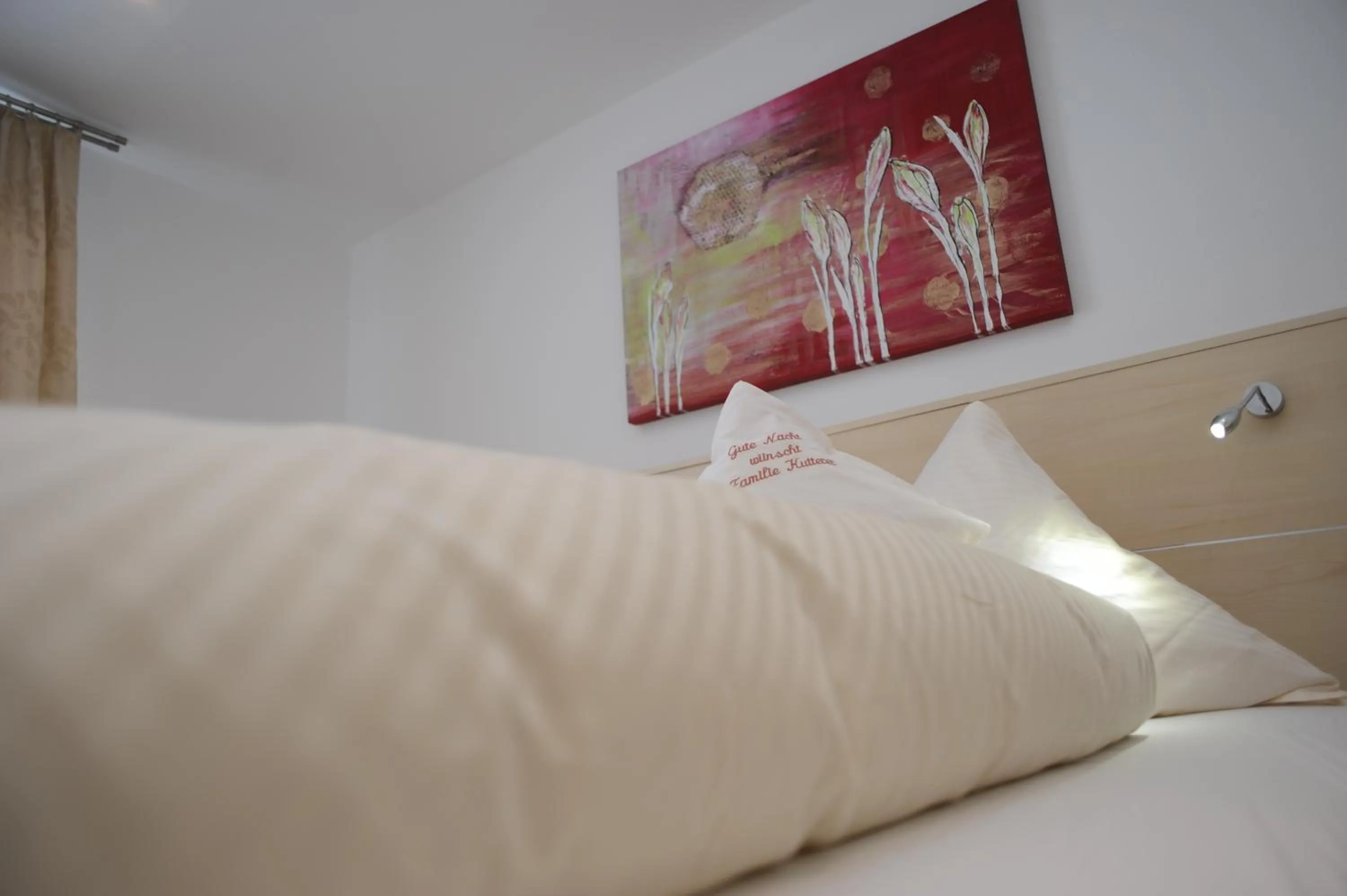 Decorative detail, Bed in Hotel-Restaurant Steuermann