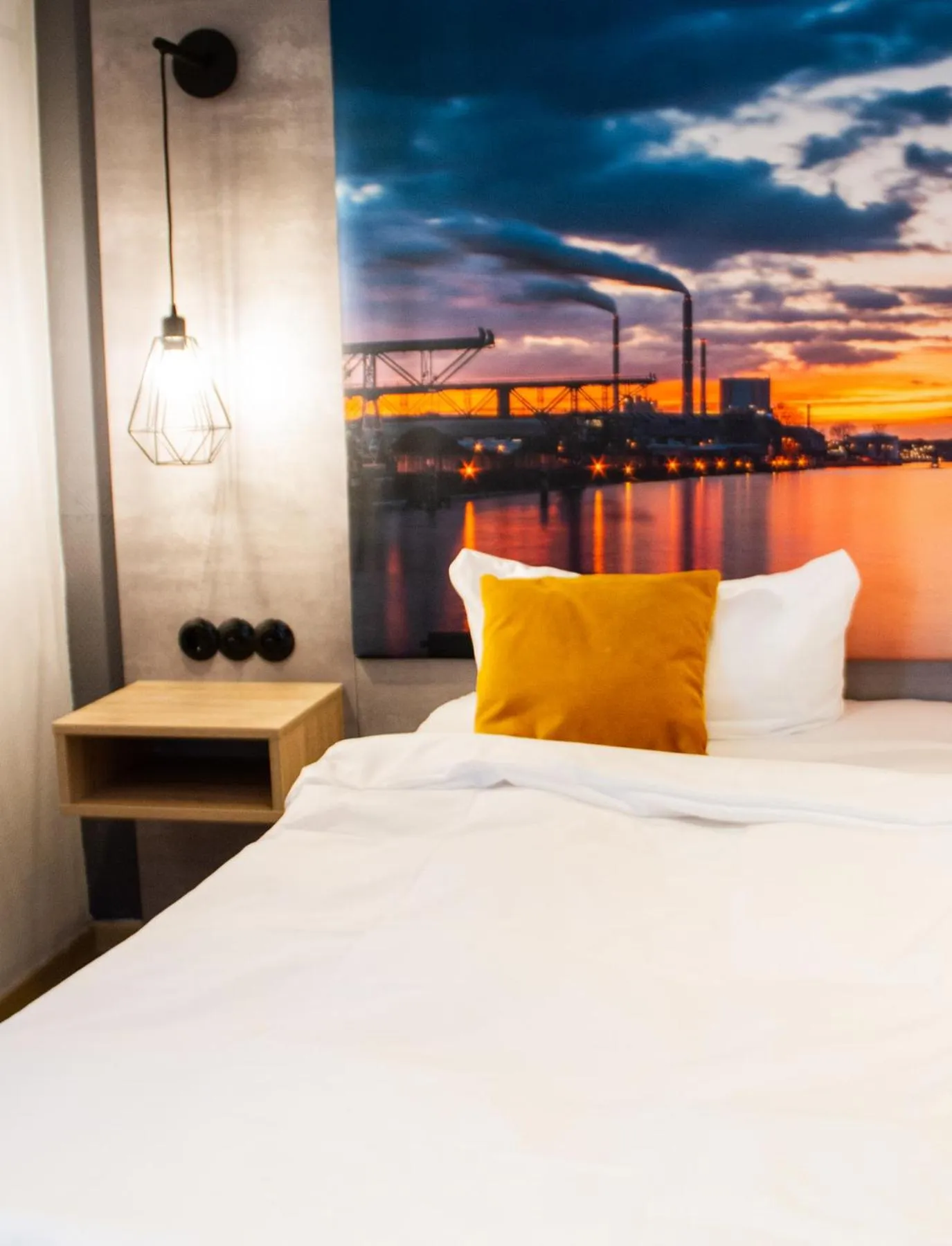 Bed in Hotel-Restaurant Steuermann