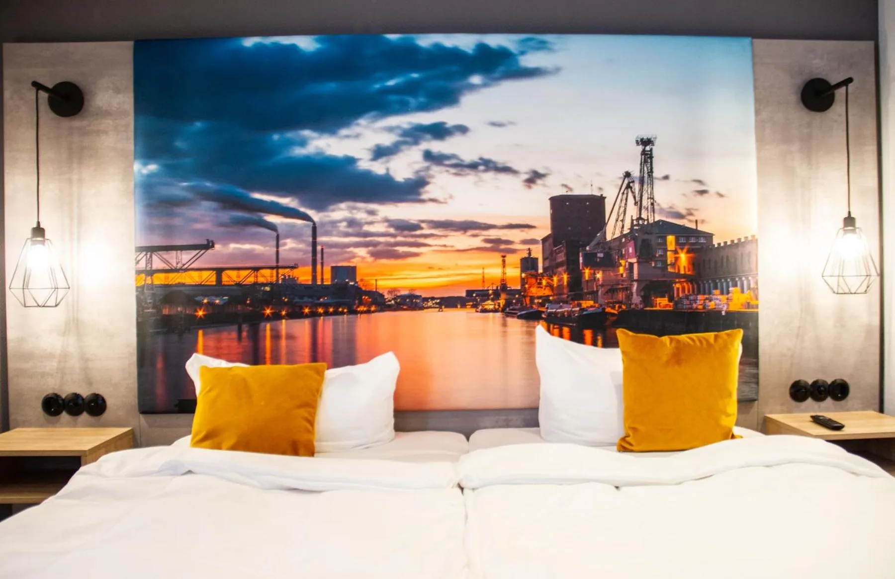 Bed in Hotel-Restaurant Steuermann