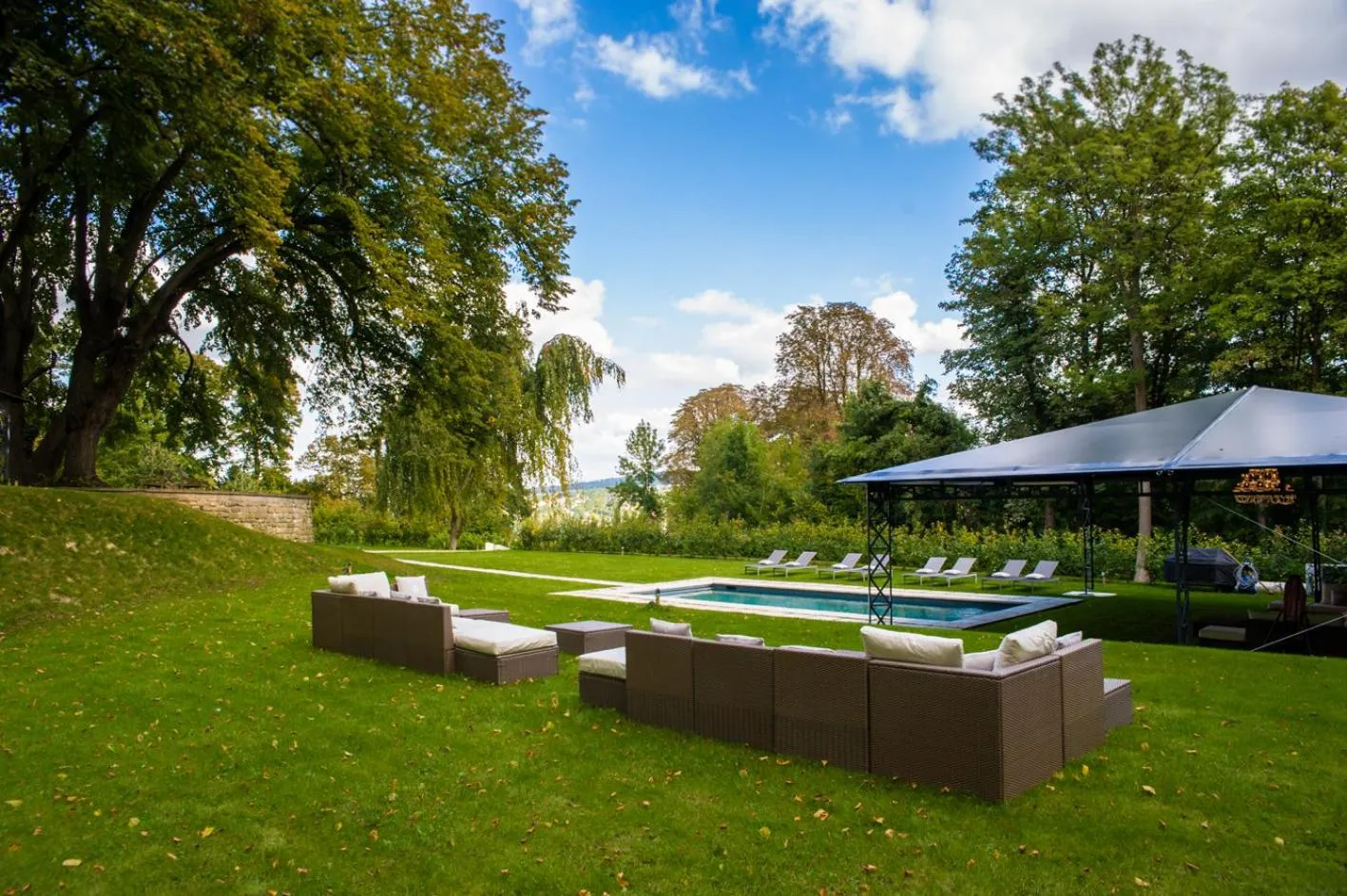 Garden in Le Château d Hardricourt