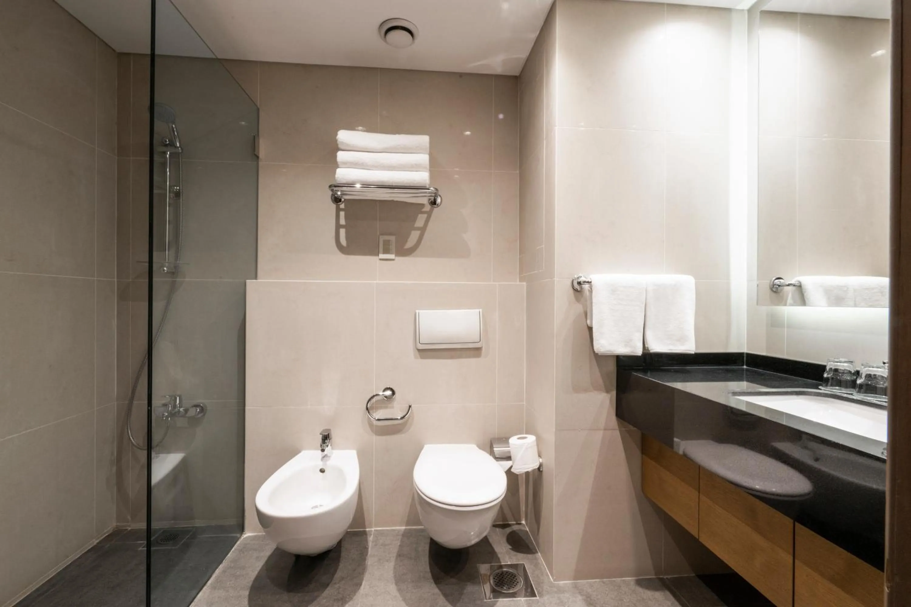 Bathroom in InterContinental Mzaar Lebanon Mountain Resort & Spa by IHG
