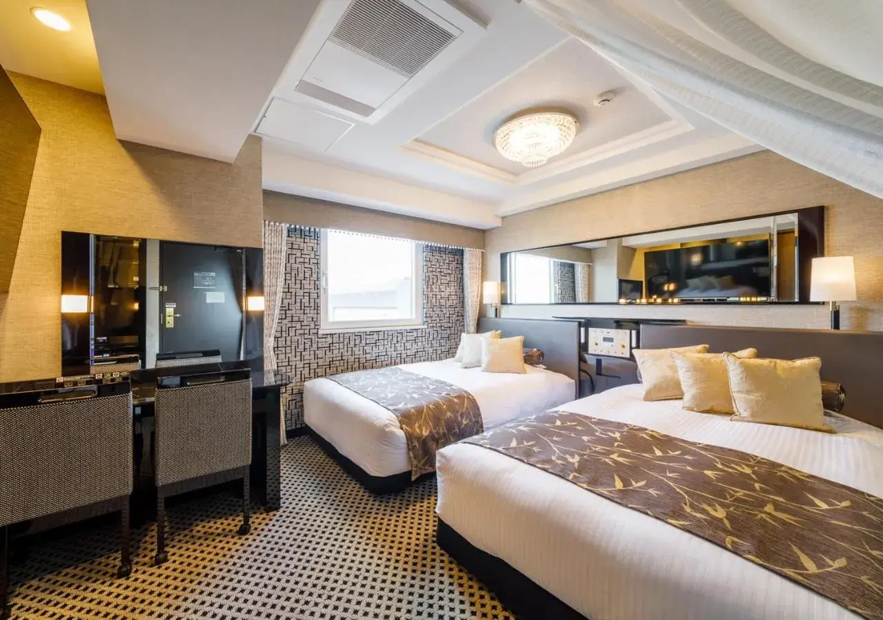 Photo of the whole room, Bed in APA Hotel Hakata Ekimae 3Chome Photo of the whole room, Bed in APA Hotel Hakata Ekimae 3Chome