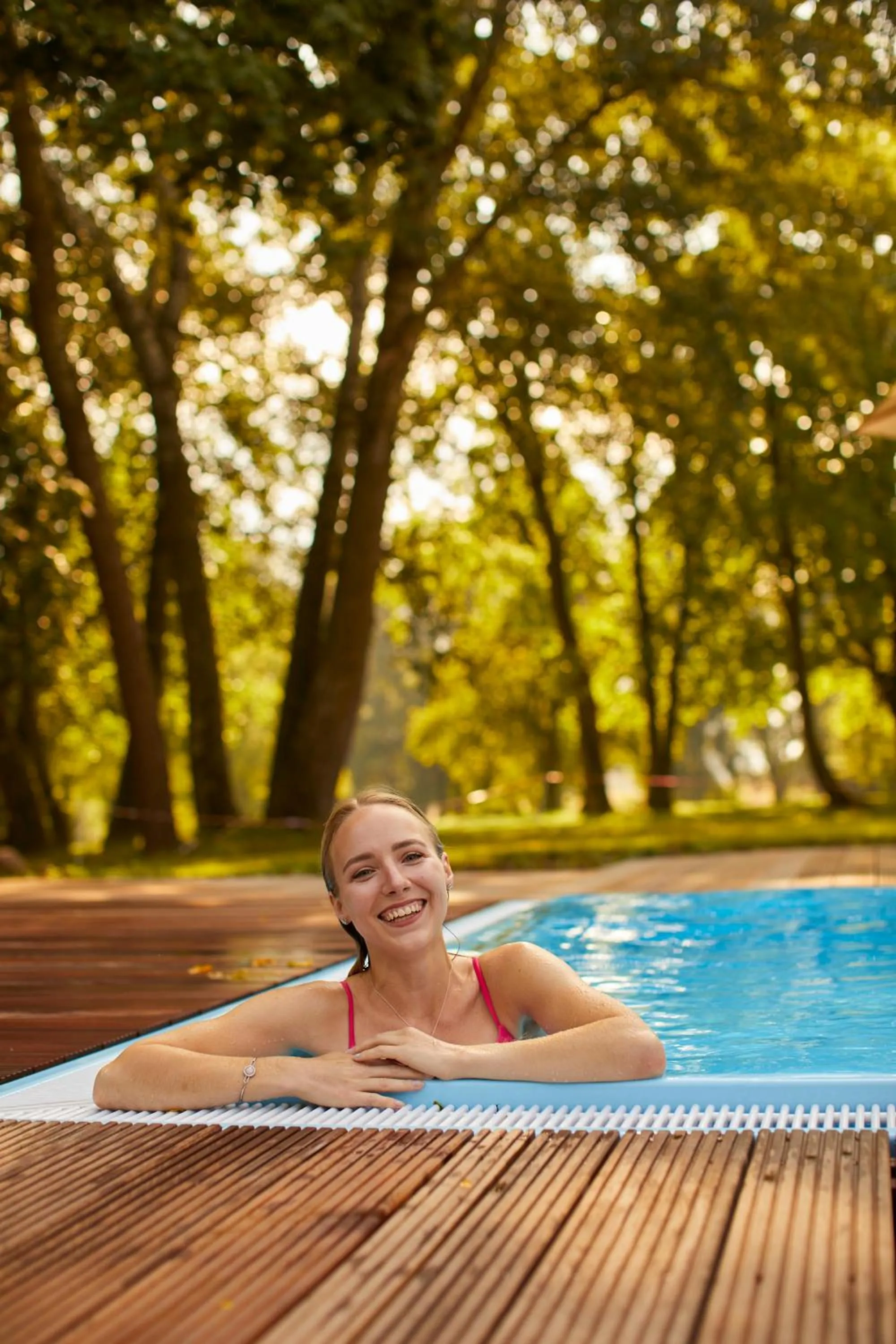 Swimming pool in Relais & Châteaux Gutshaus Stolpe