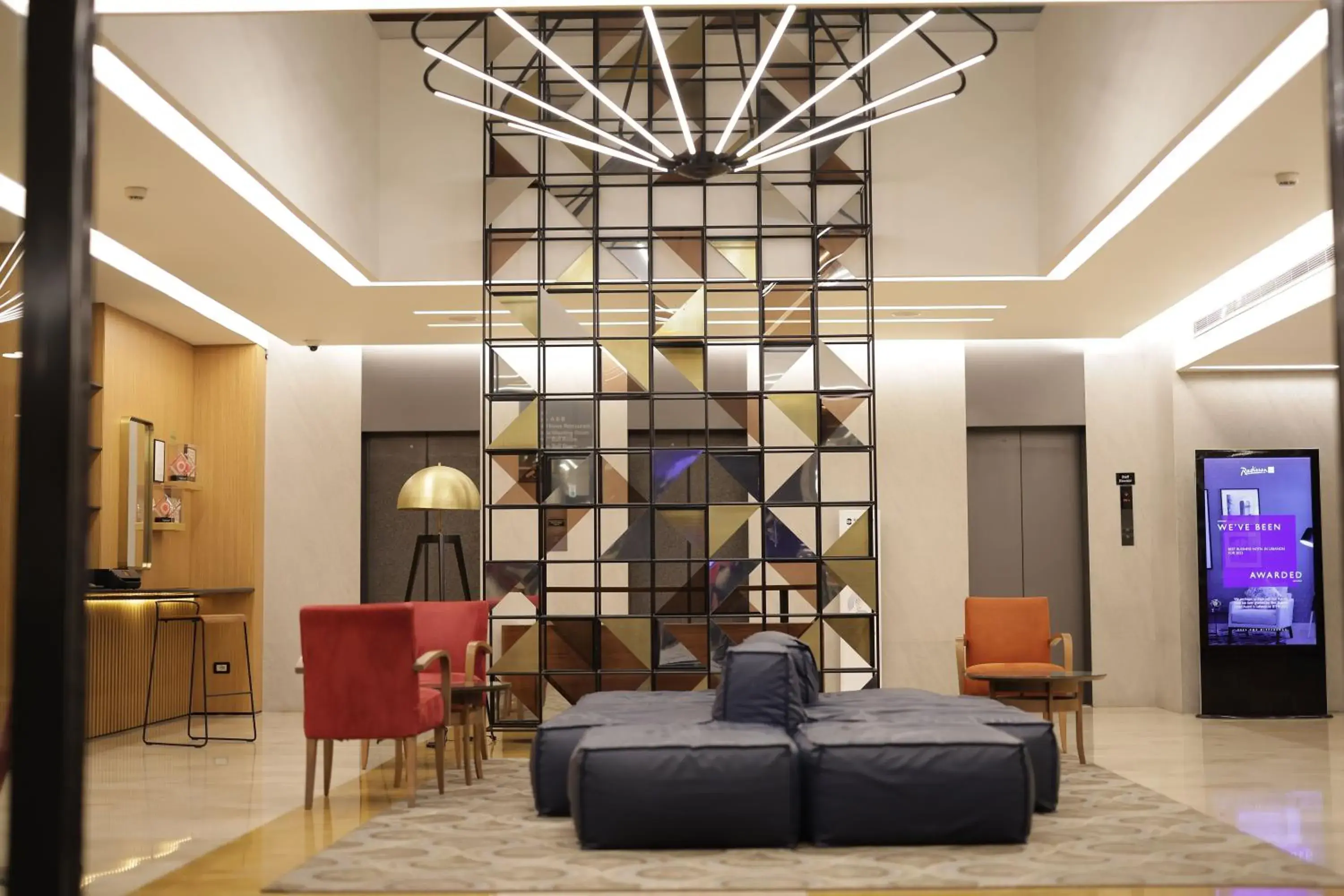 Lobby or reception in Radisson Blu Hotel, Beirut Verdun Lobby or reception in Radisson Blu Hotel, Beirut Verdun