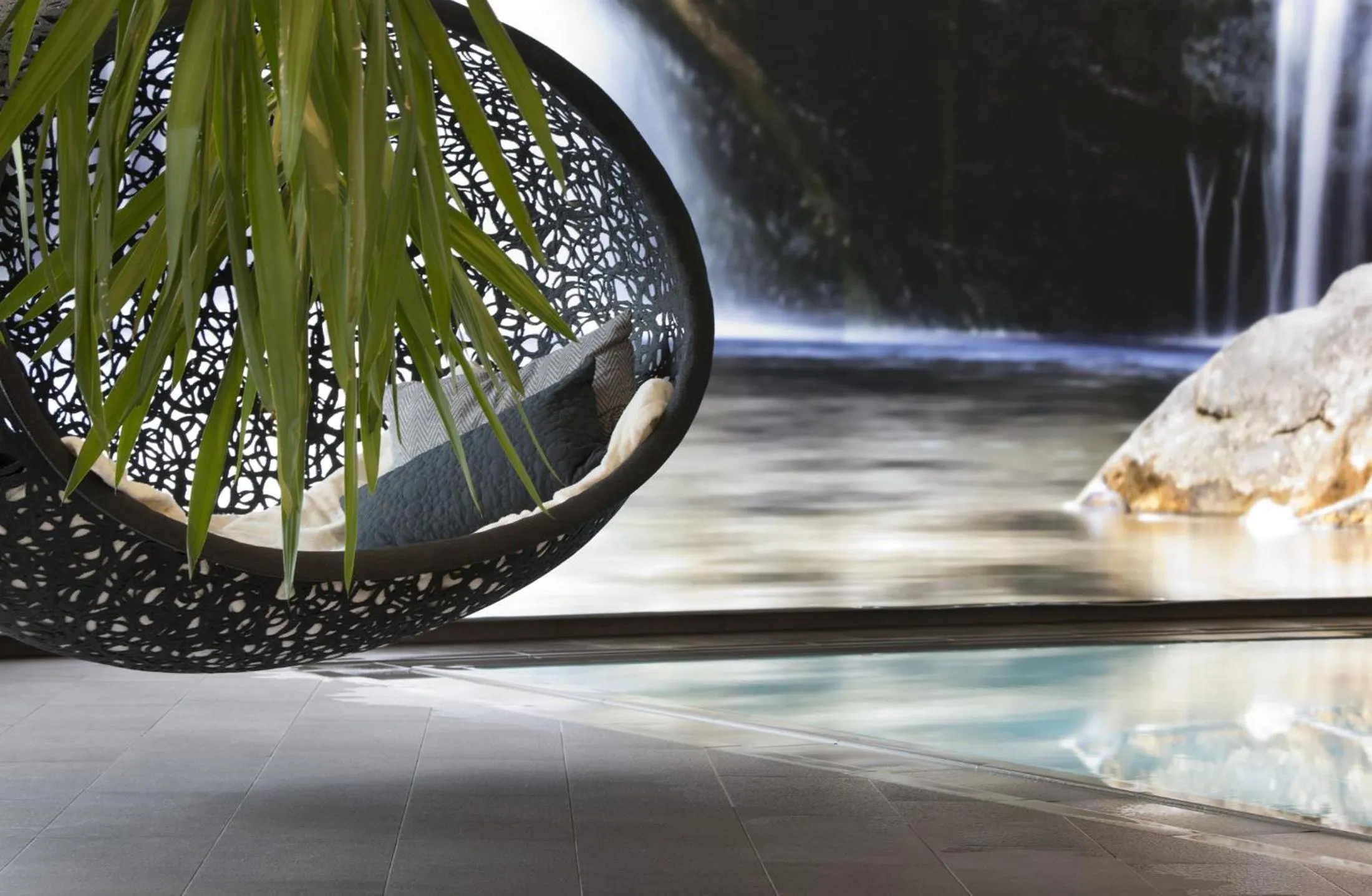 Swimming pool in Hotel Post am See